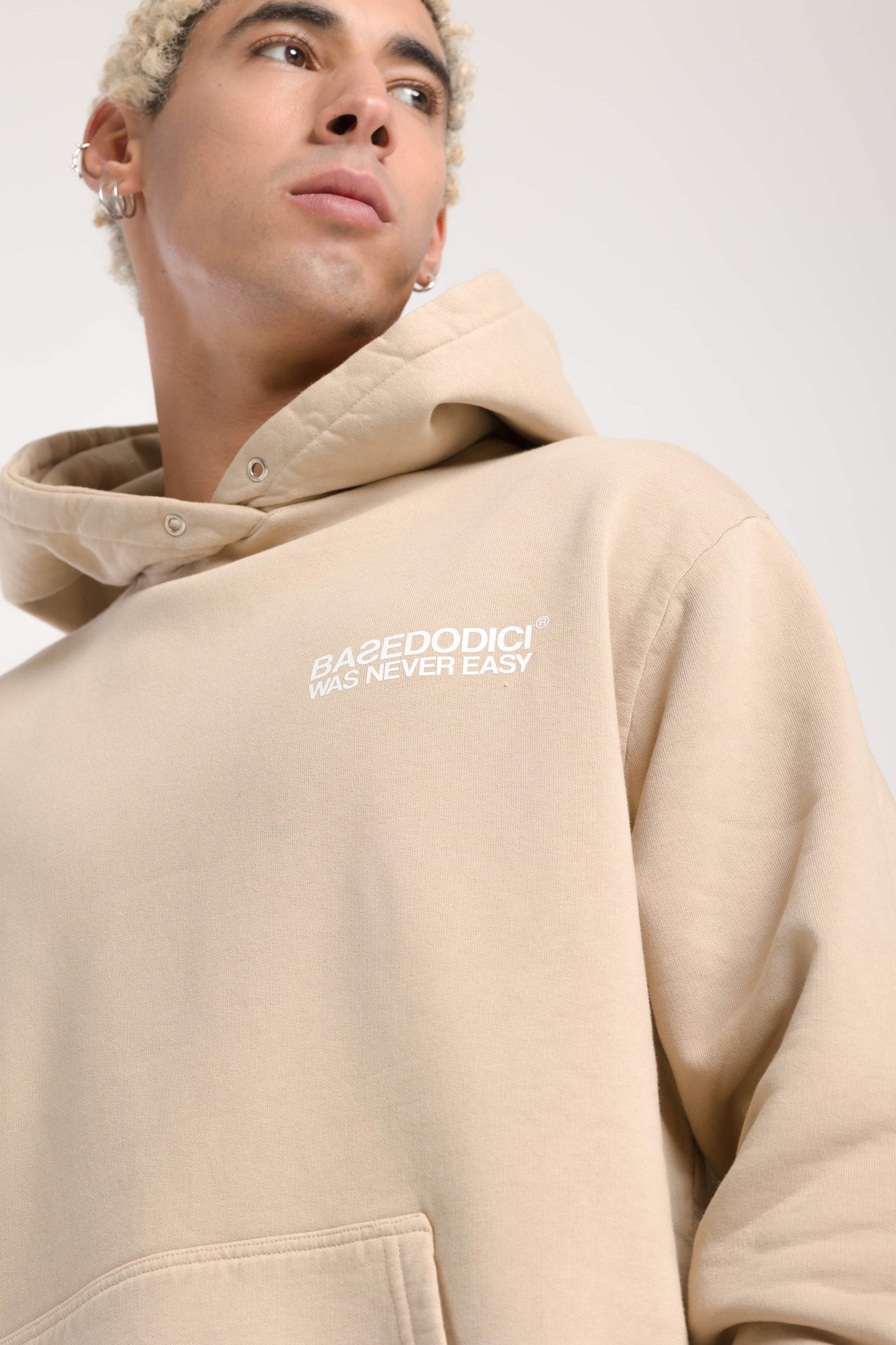 Hoodie "BADINFLUENCE" Department Sand