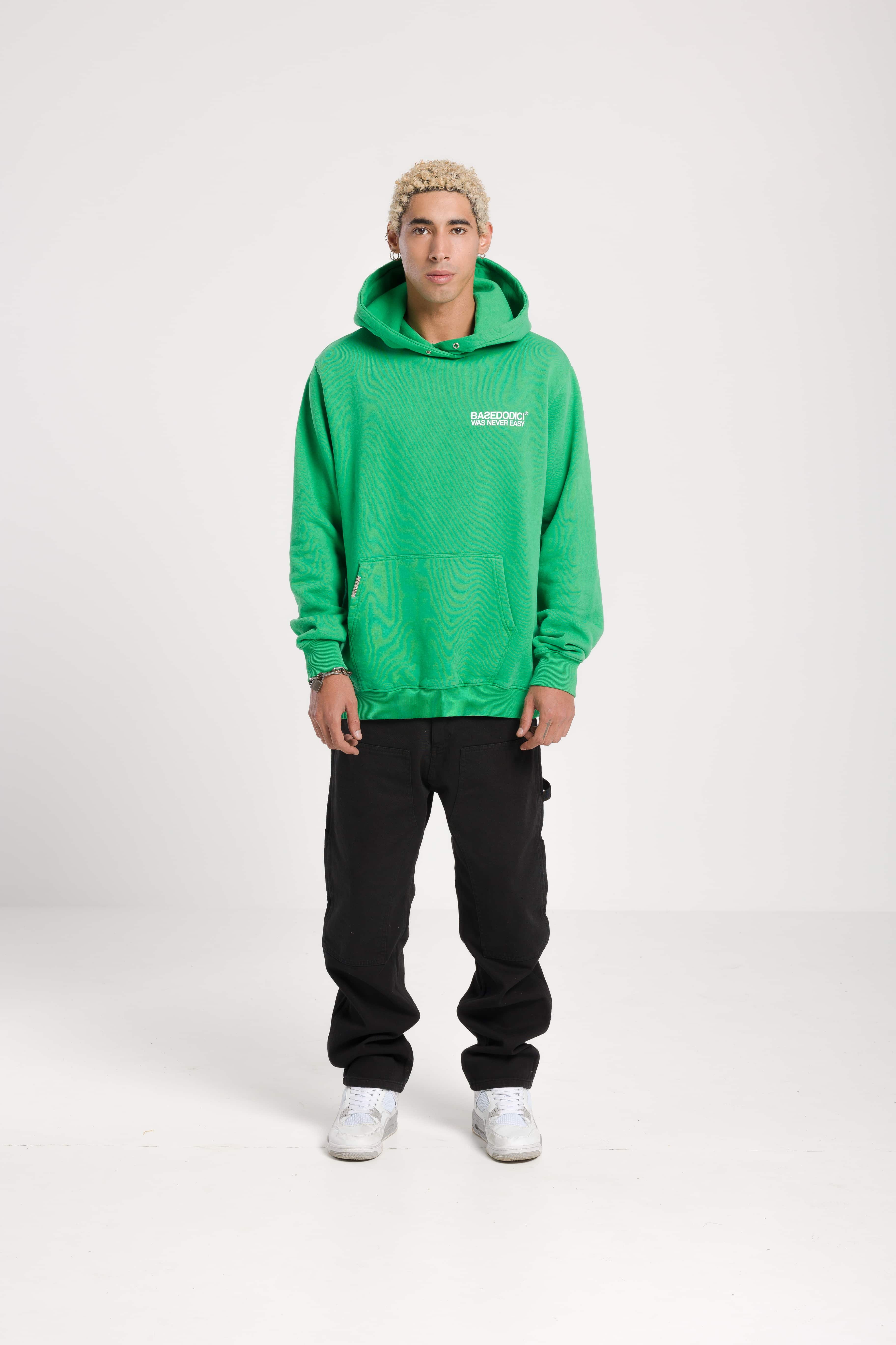 Hoodie "BADINFLUENCE" Department Green