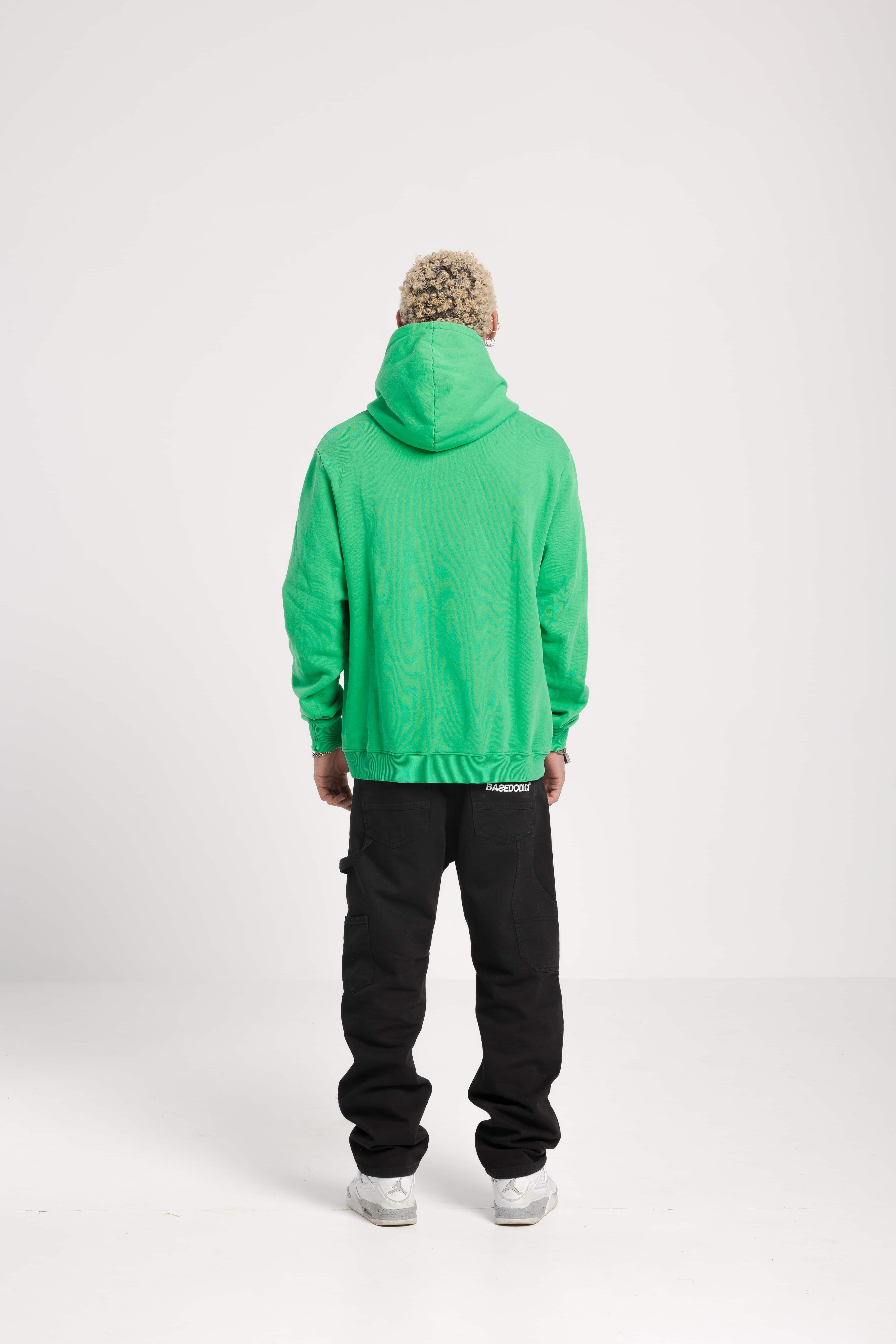 Hoodie “BADINFLUENCE” Easy Green