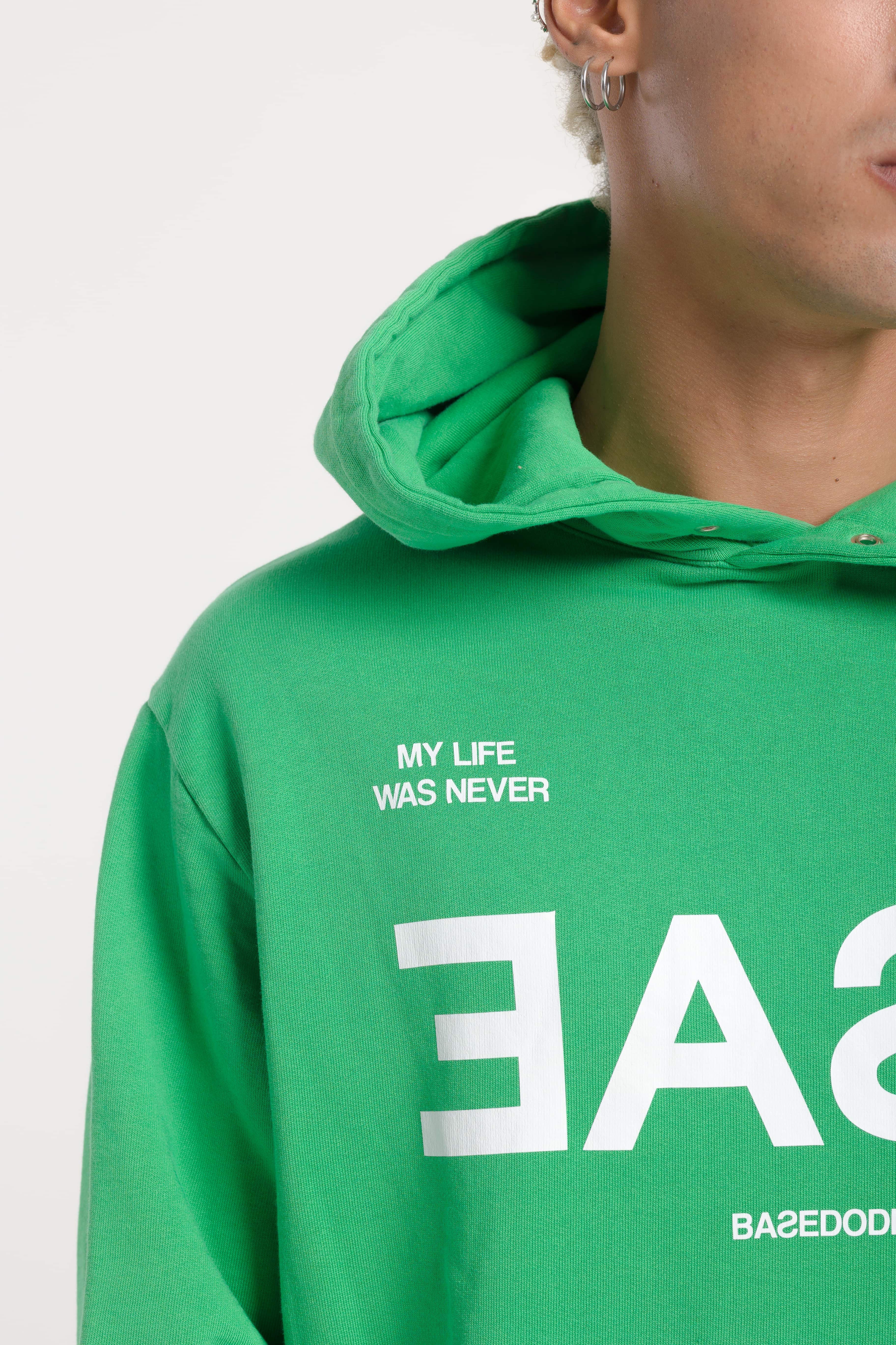 Hoodie “BADINFLUENCE” Easy Green