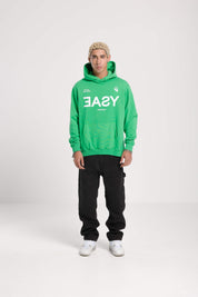 Hoodie “BADINFLUENCE” Easy Green