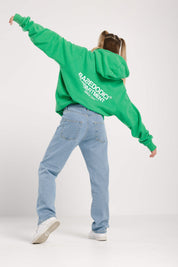 Hoodie “BADINFLUENCE” Department Green