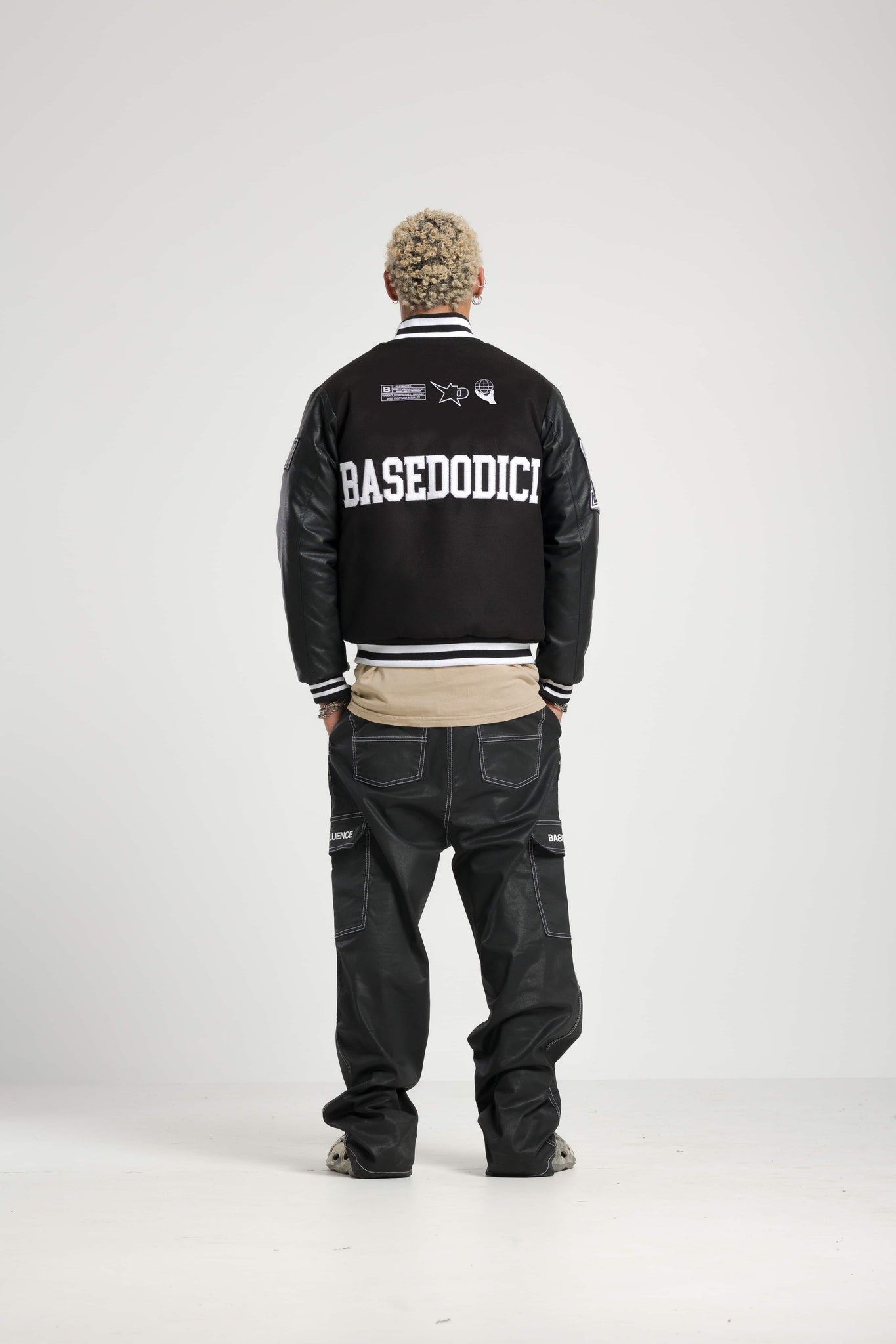 College Jacket “BADINFLUENCE” Black