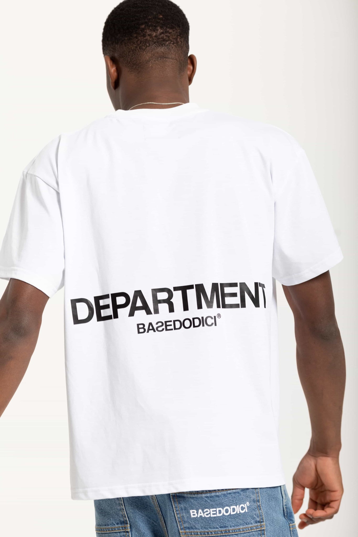 Boxy T-Shirt "FOMO" Department White 