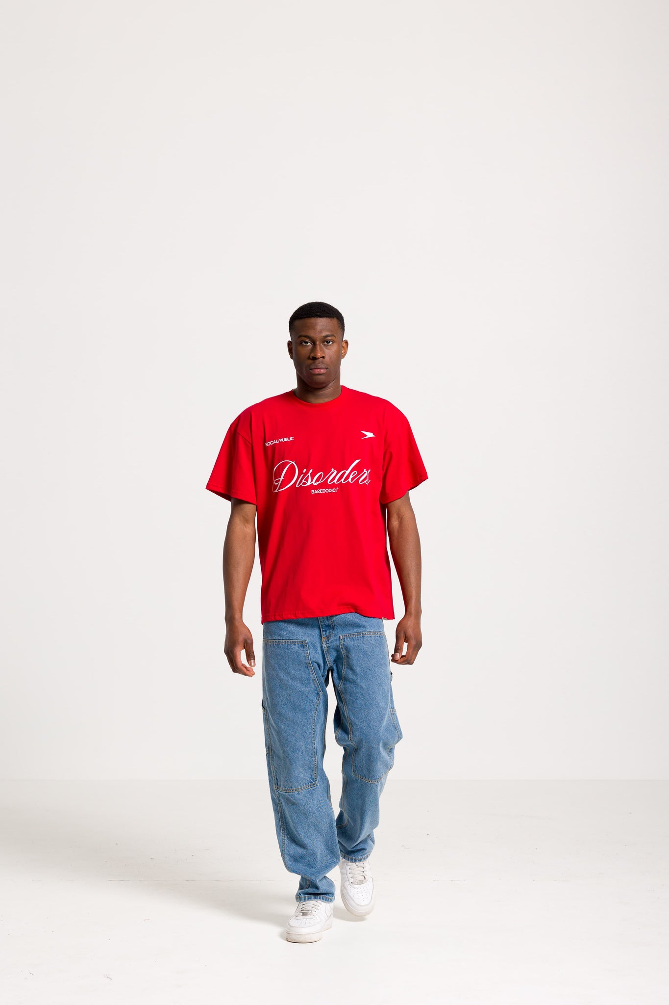 T-Shirt Boxy "FOMO" Disorders Red