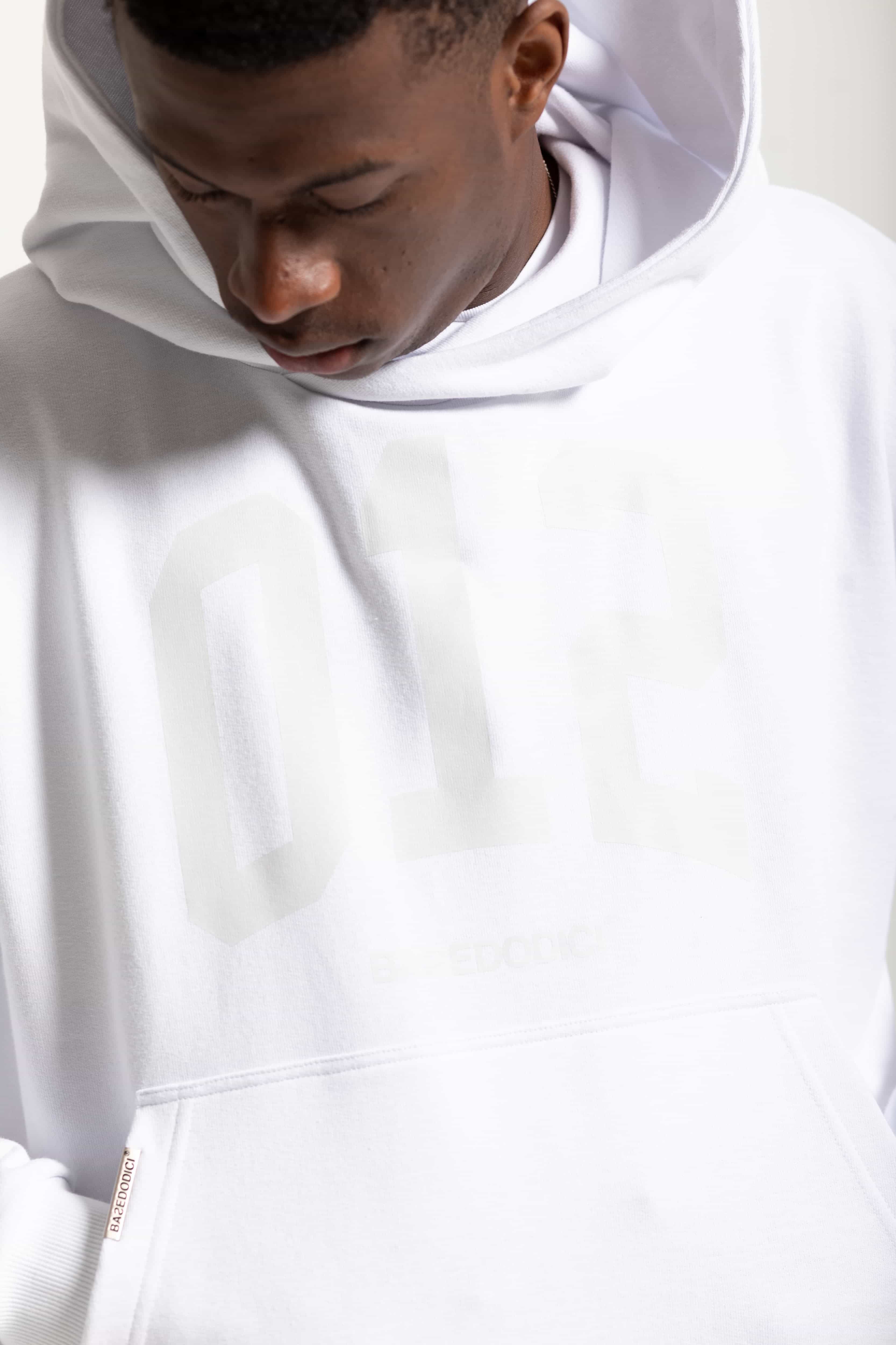 Hoodie Boxy "FOMO" 012 White