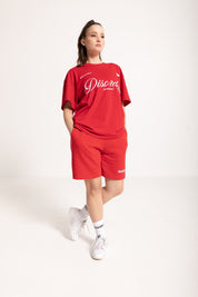 Fleece Short "FOMO" Red 