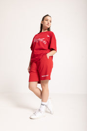 Fleece Short "FOMO" Red 