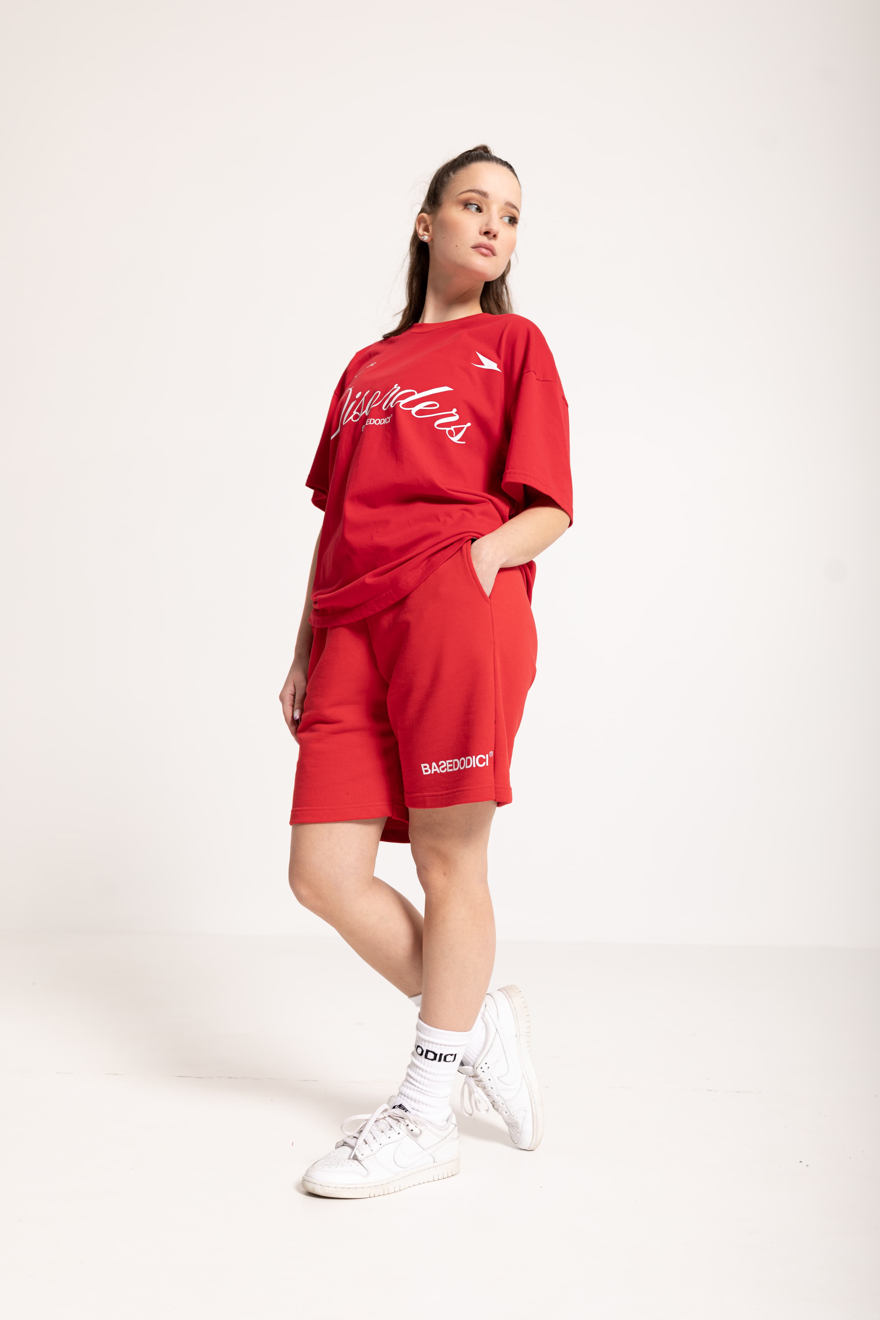 Fleece Short "FOMO" Red 