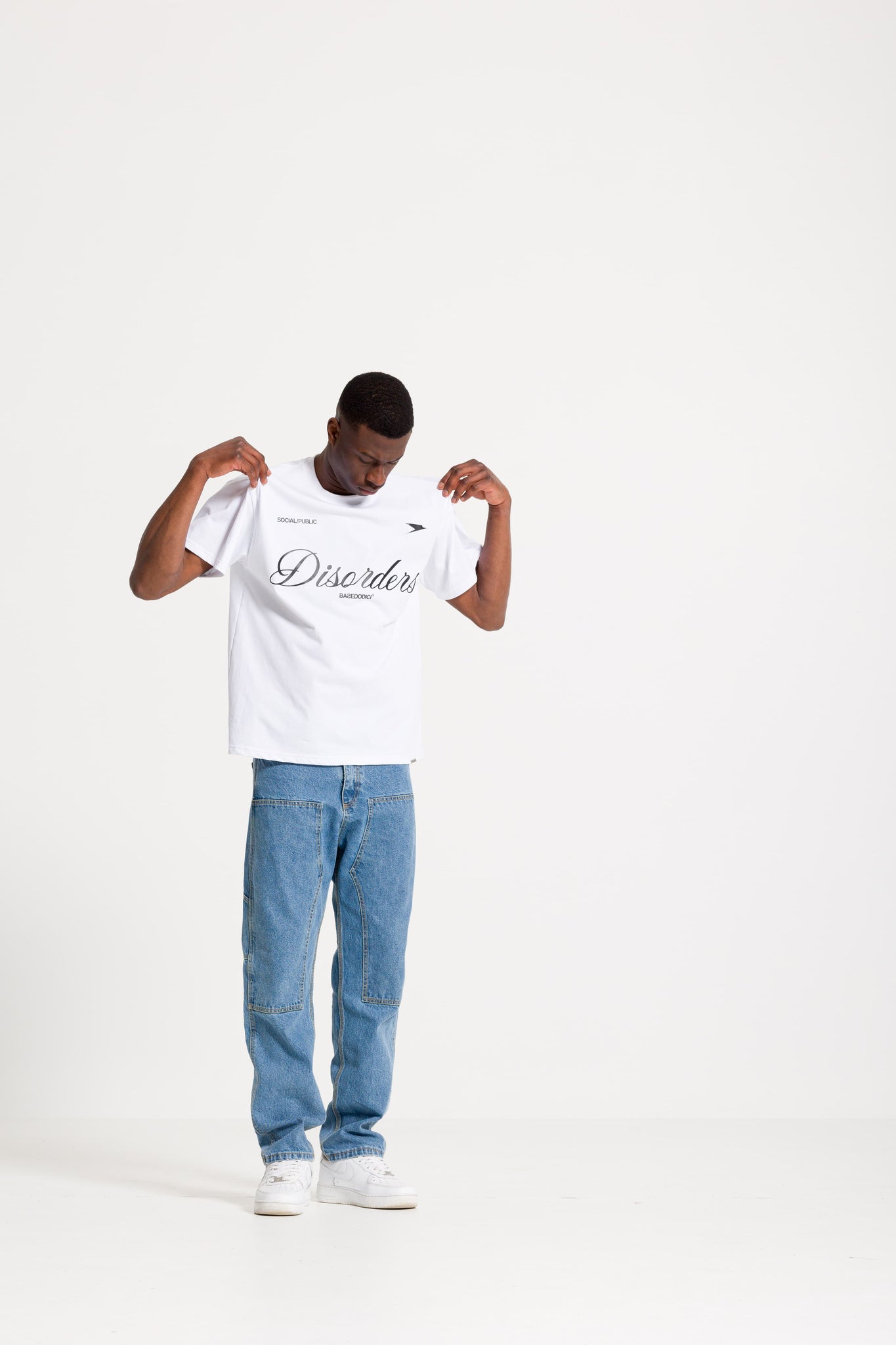 T-Shirt Boxy "FOMO" Disorders White