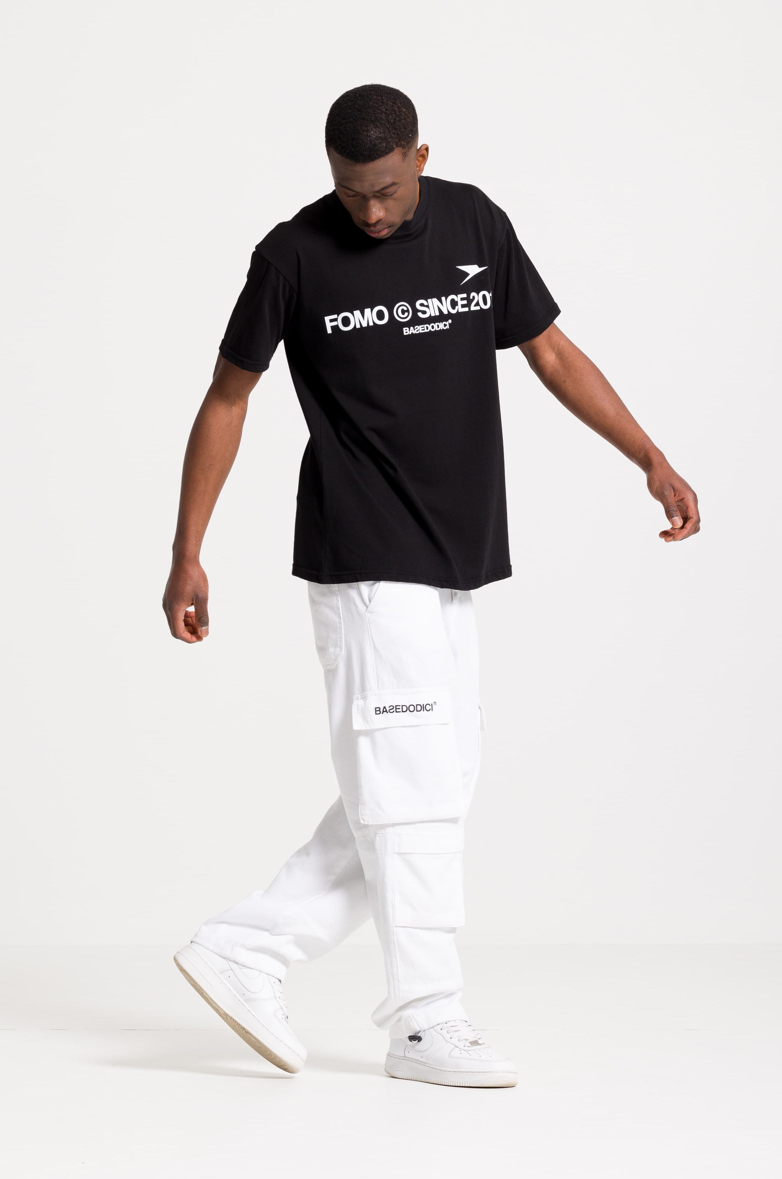 Cargo Pants "FOMO" White