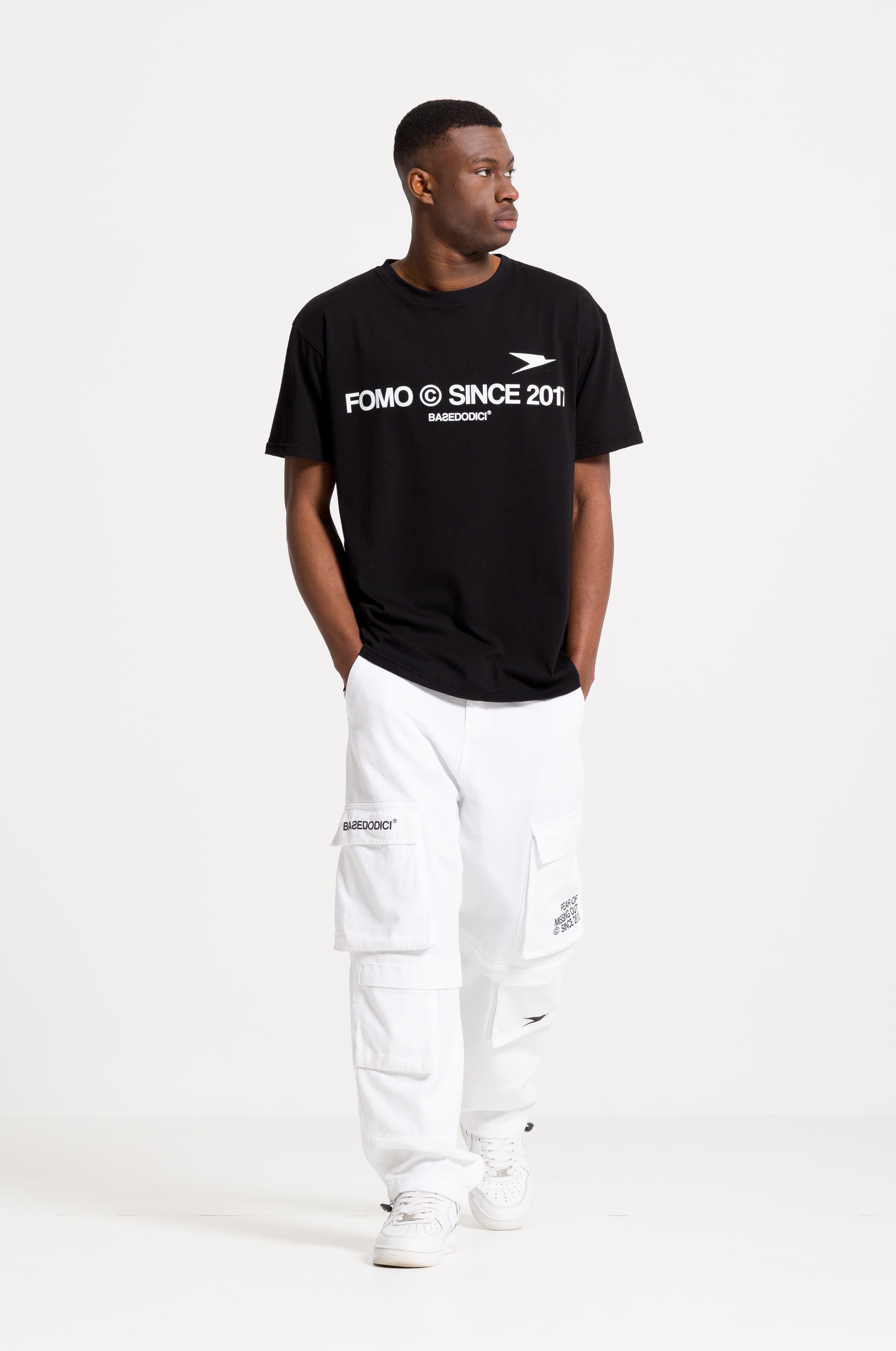 Cargo Pants "FOMO" White