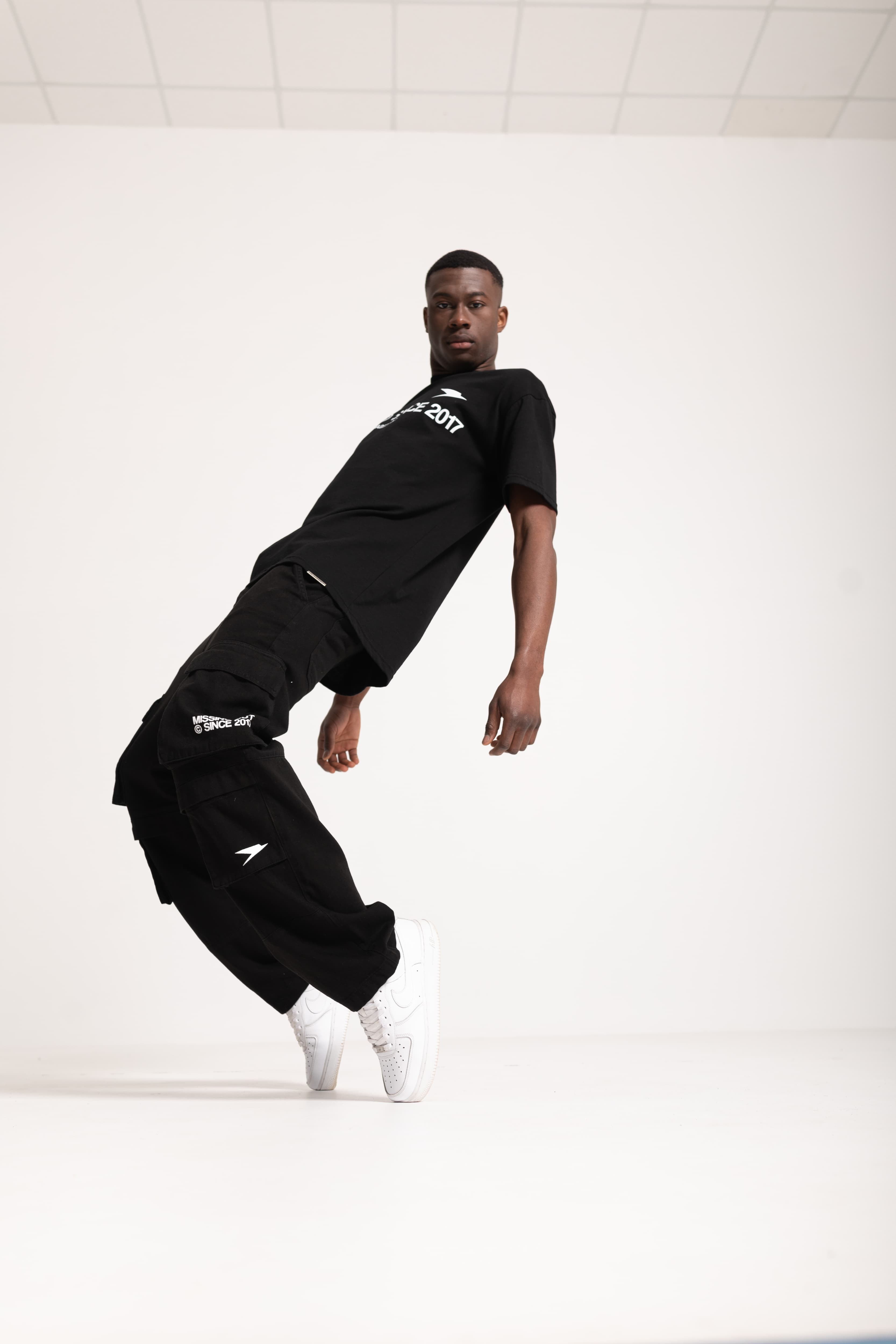 Cargo Pants "FOMO" Black 