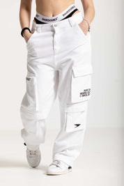 Cargo Pants "FOMO" White 