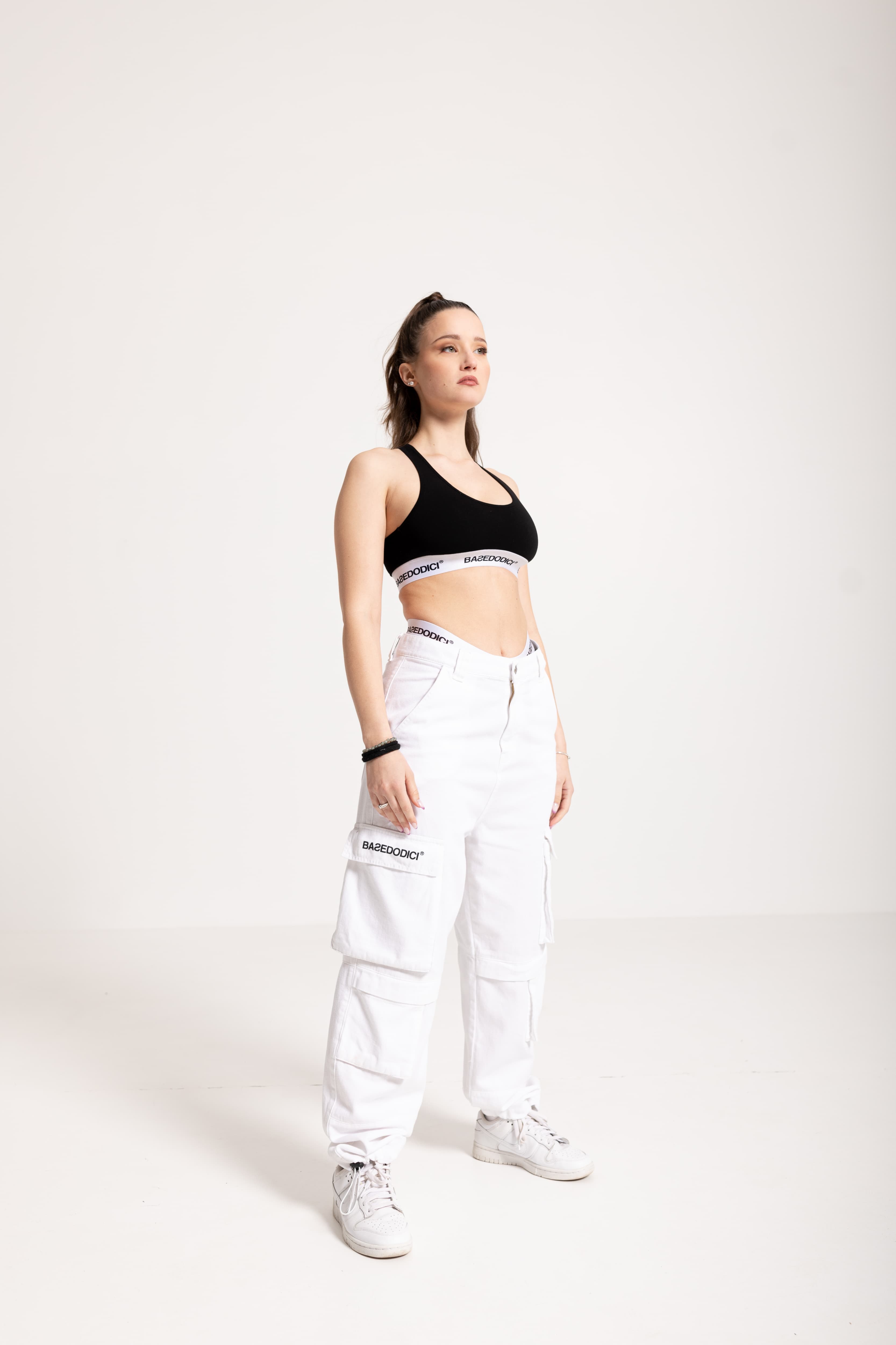 Cargo Pants "FOMO" White