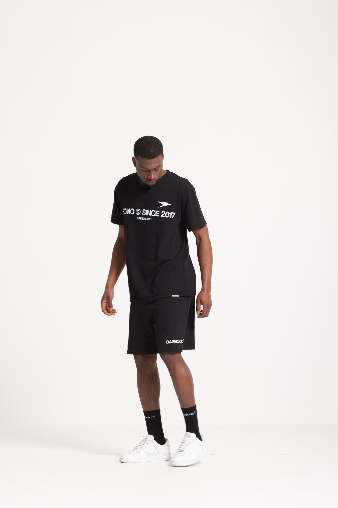 Fleece Short "FOMO" Black 