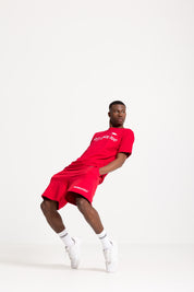 Fleece Short "FOMO" Red 