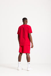 Fleece Short "FOMO" Red 