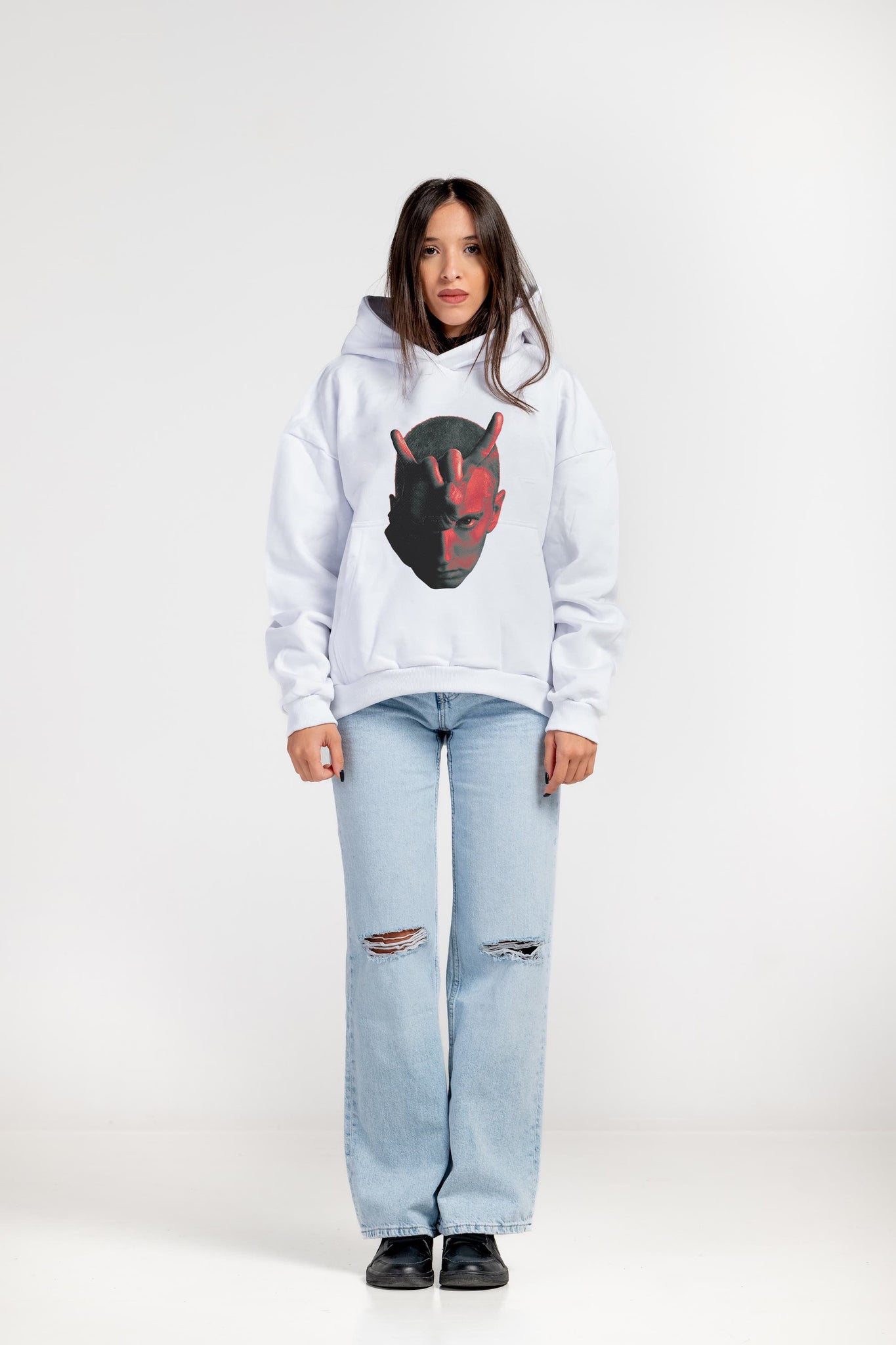 Hoodie "THELAB" Eminem White