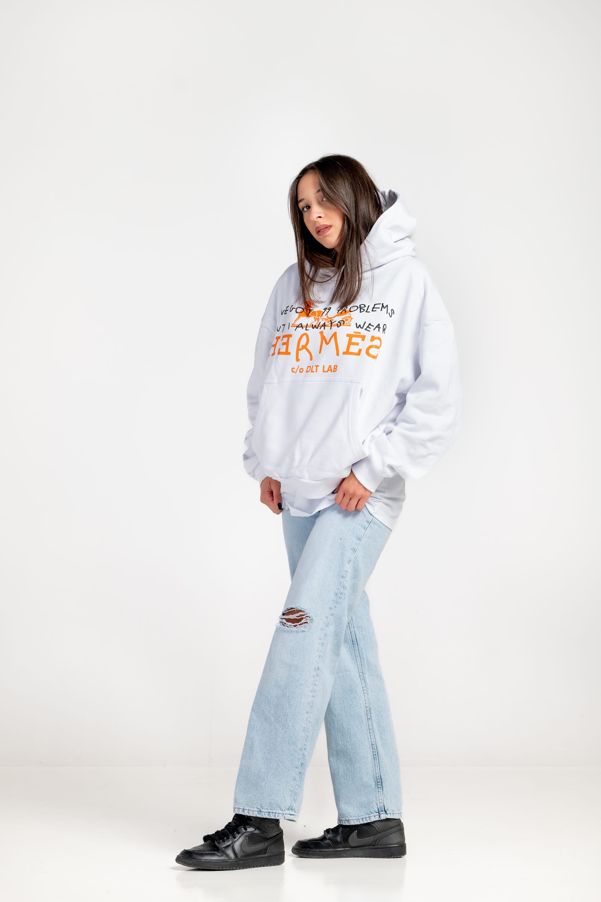 Hoodie "DLT-2.0" HRM White