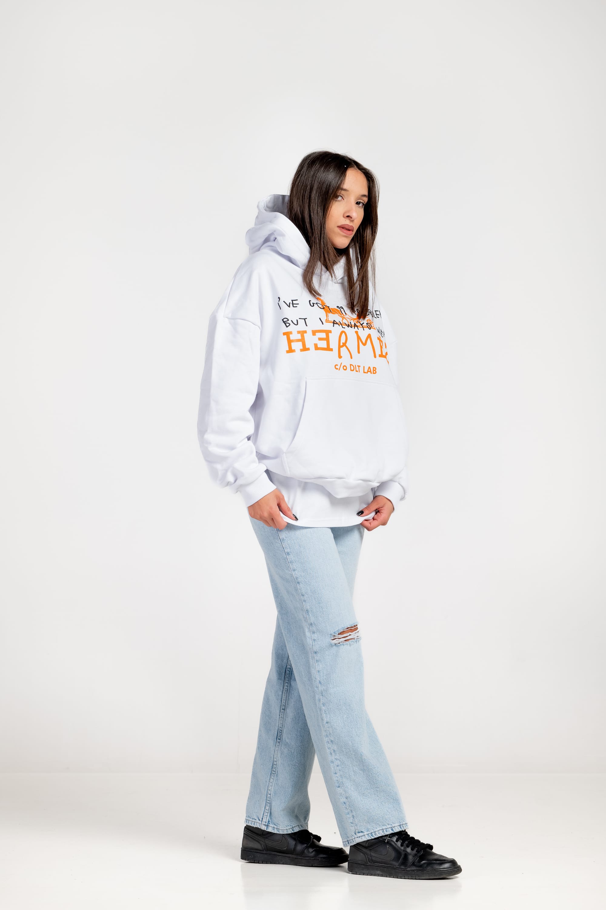 Hoodie "DLT-2.0" HRM White