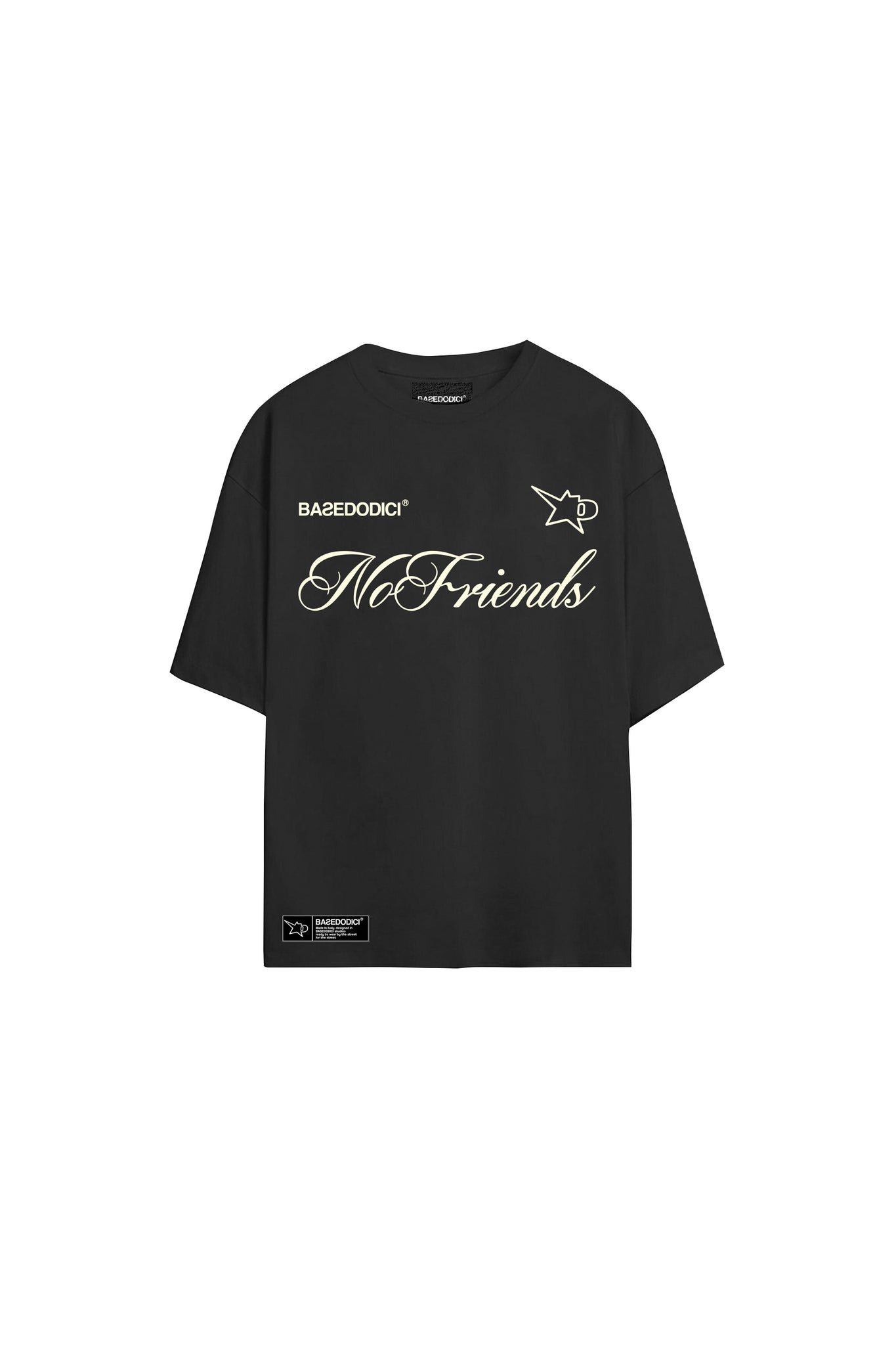 Over T-Shirt “NoFriends” Black