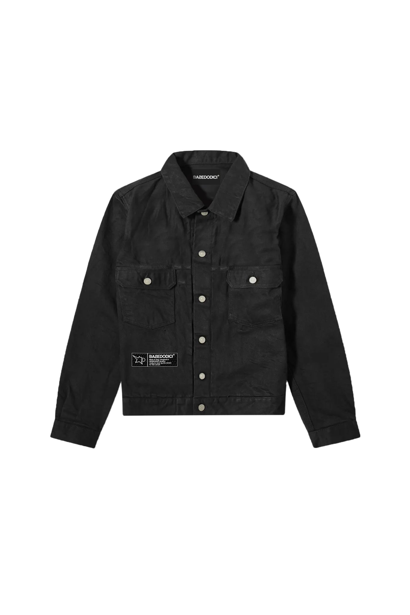 Workwear “NoFriends” Denim Jacket Black