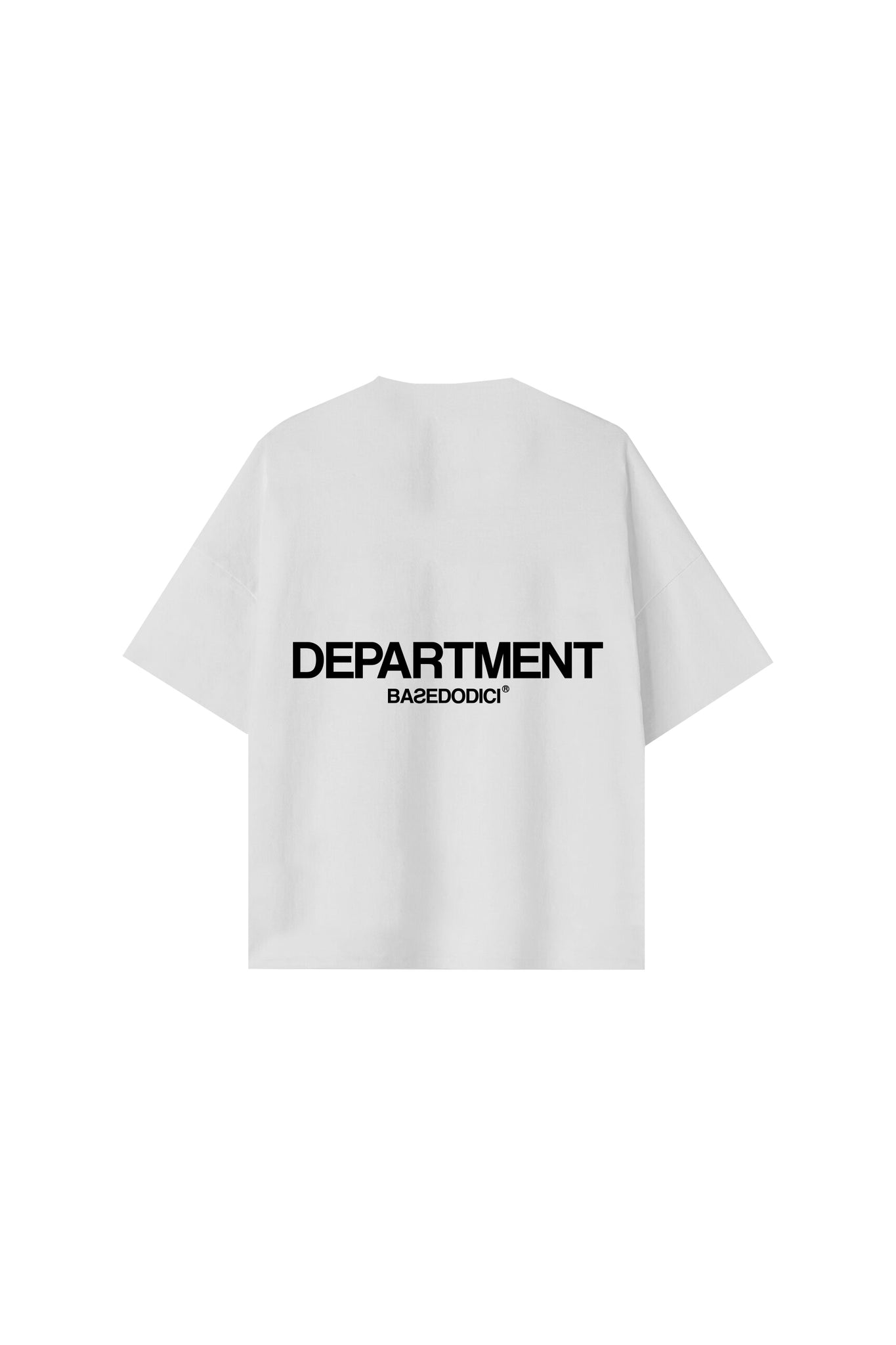 Boxy T-Shirt "FOMO" Department White 