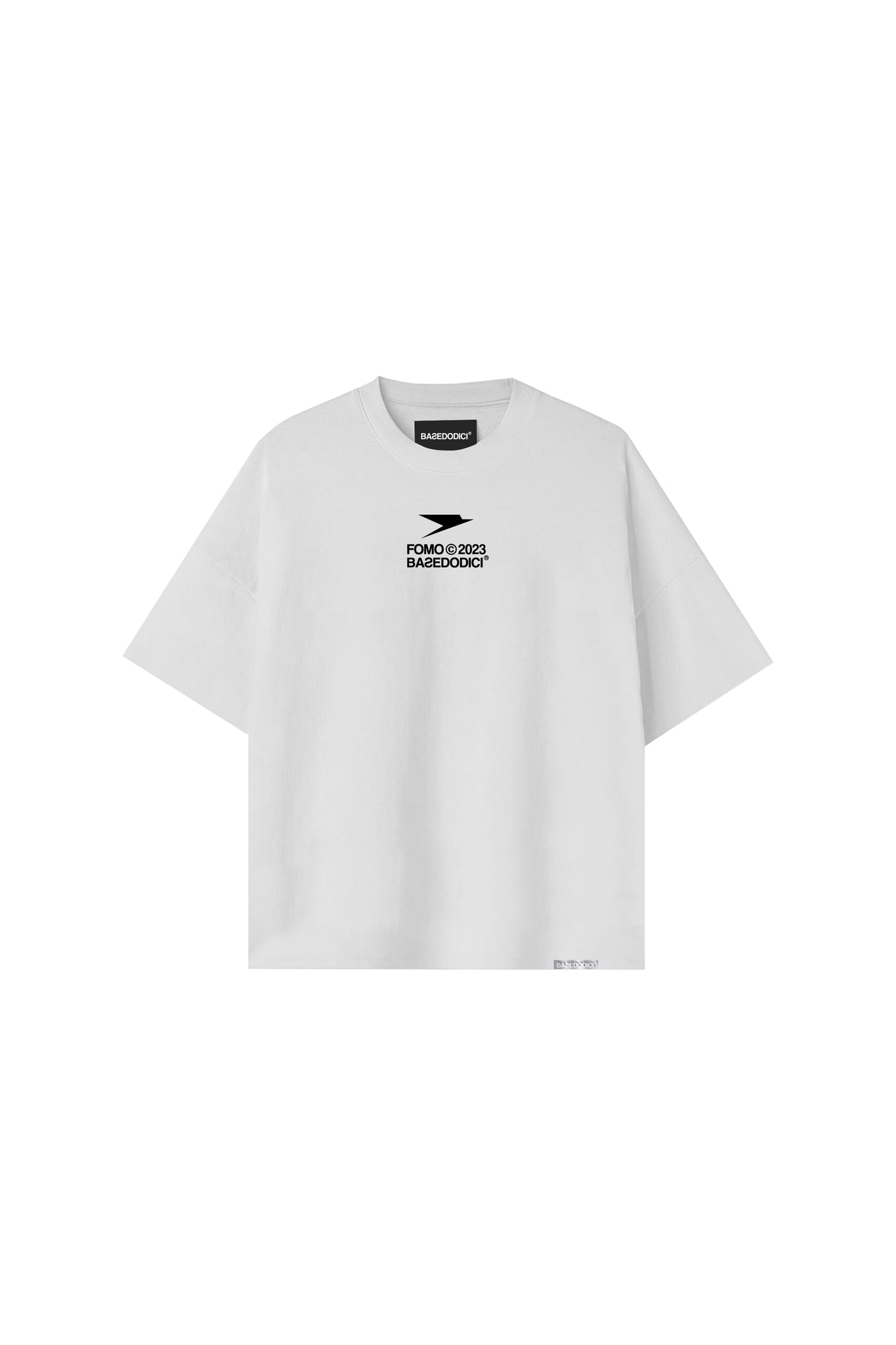T-Shirt Boxy "FOMO" Department White