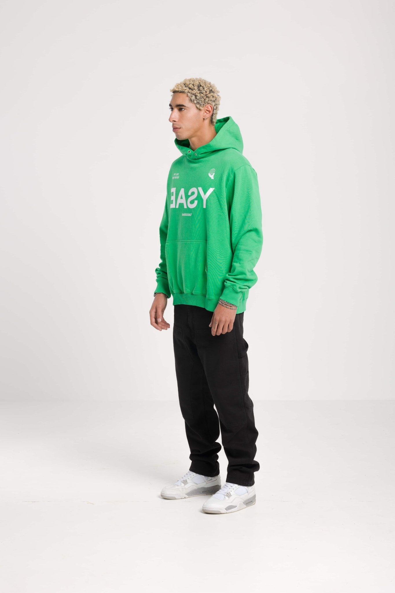 Hoodie “BADINFLUENCE” Easy Green - BASEDODICI®