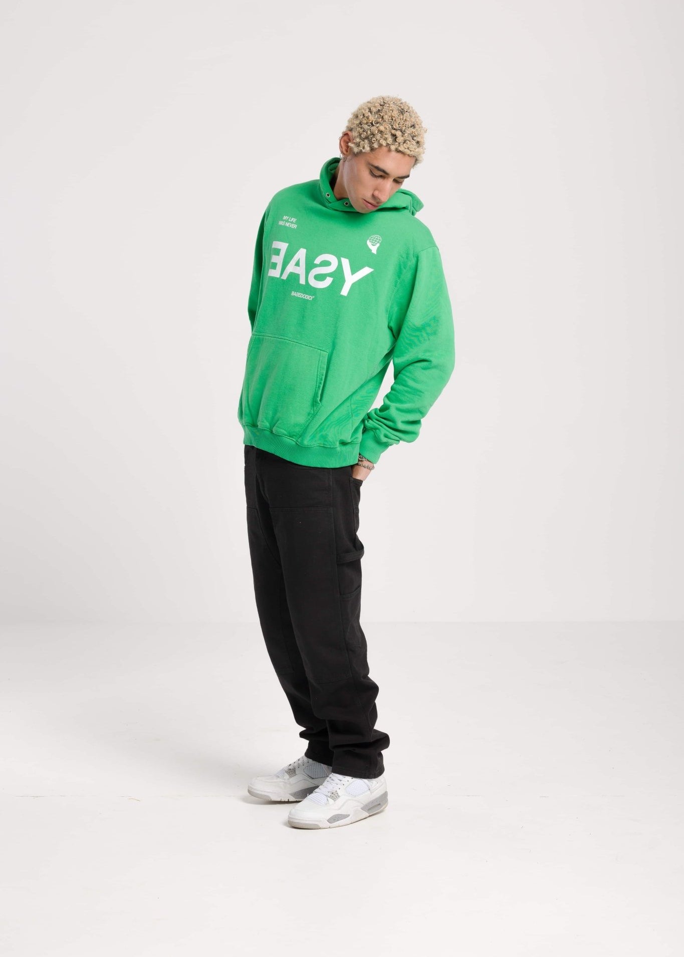 Hoodie “BADINFLUENCE” Easy Green - BASEDODICI®