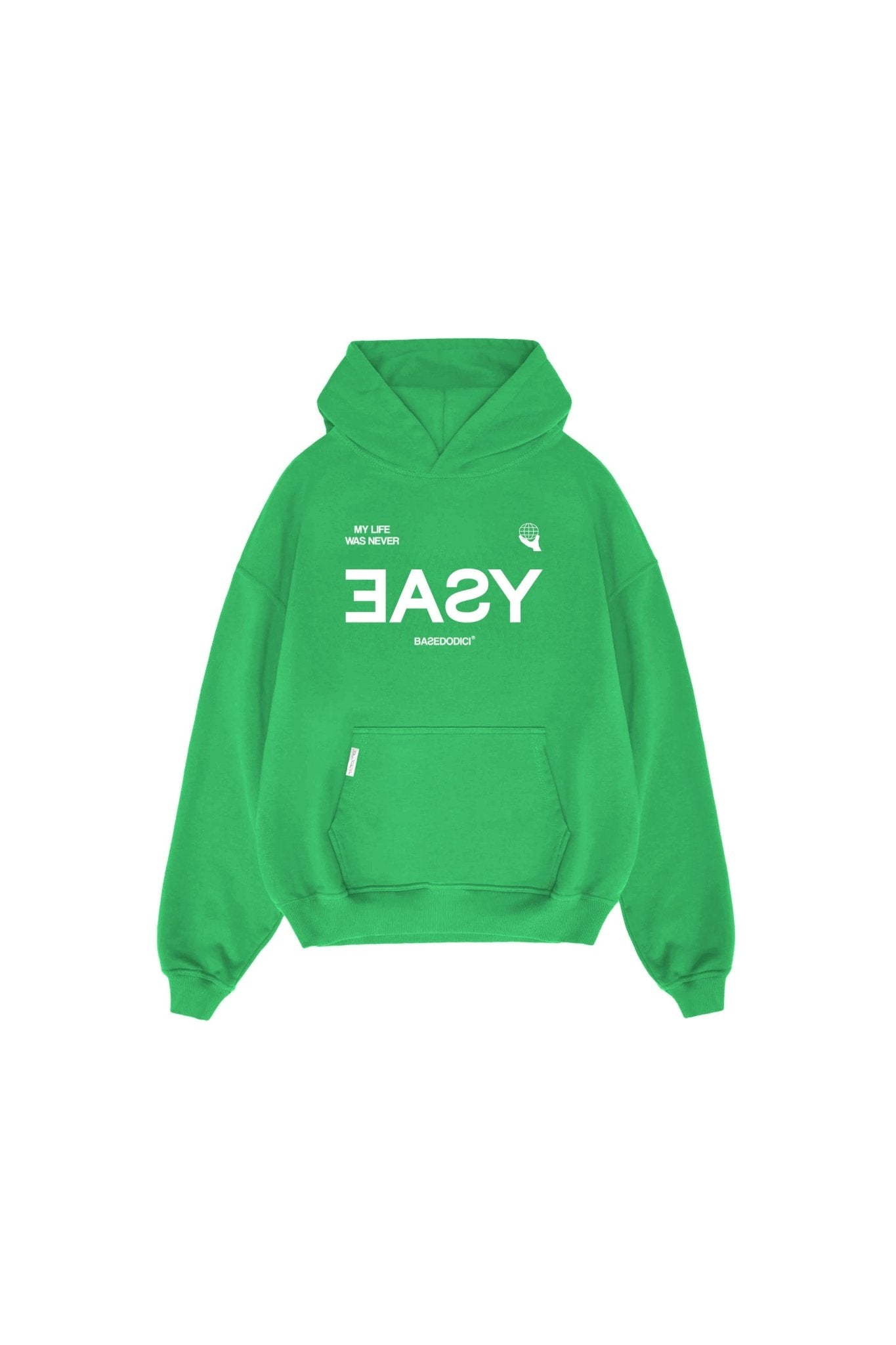 Hoodie “BADINFLUENCE” Easy Green - BASEDODICI®