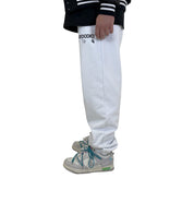 Fleece Pants Logo White