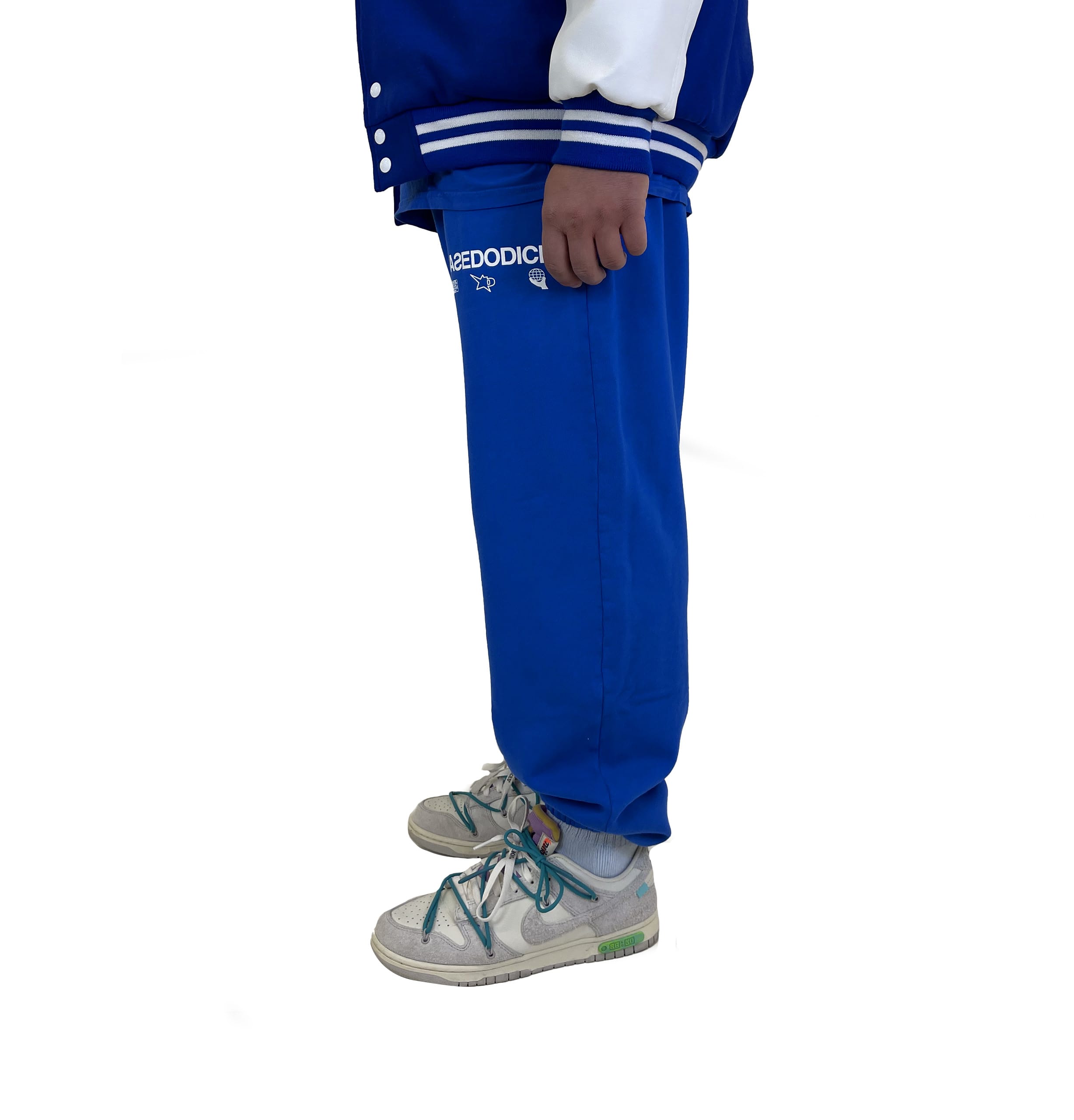 Fleece Pants Logo Blue