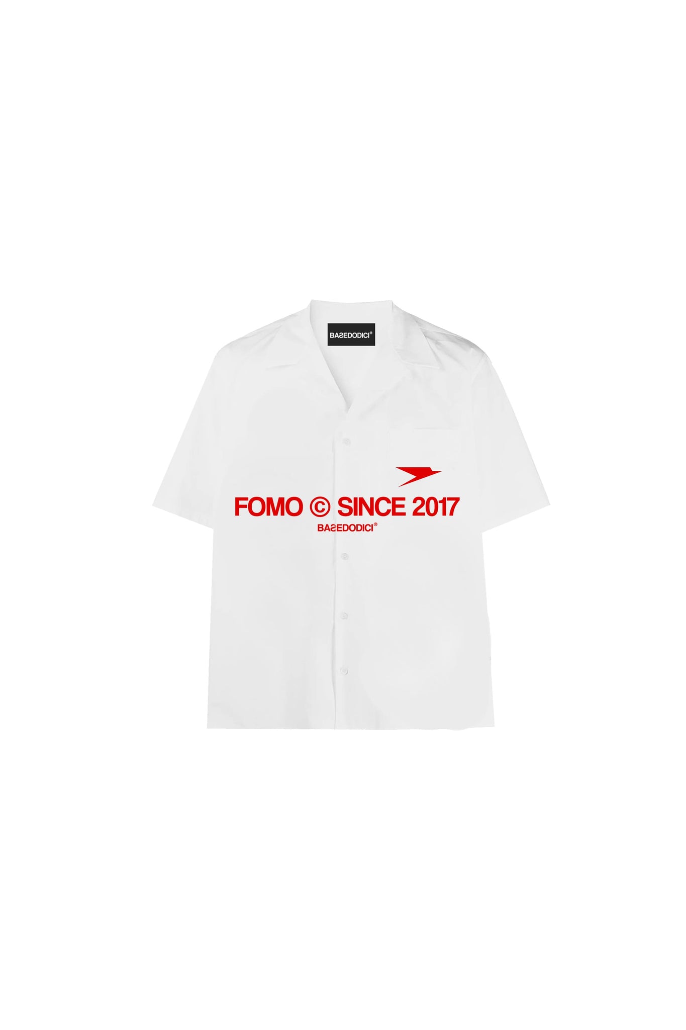 Bowling Shirt "FOMO" Since2017 White