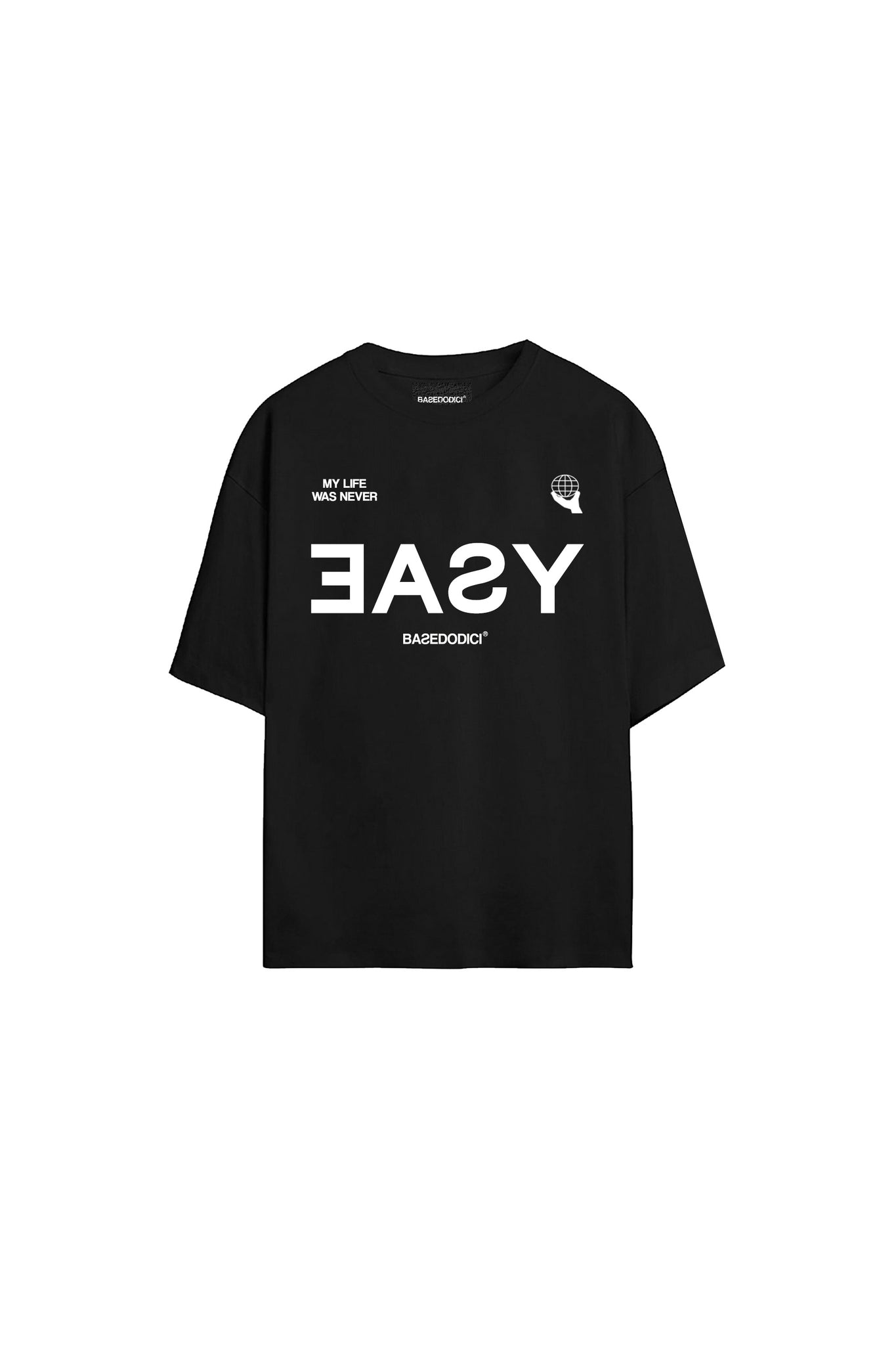 T-Shirt Over “BADINFLUENCE” Easy Black
