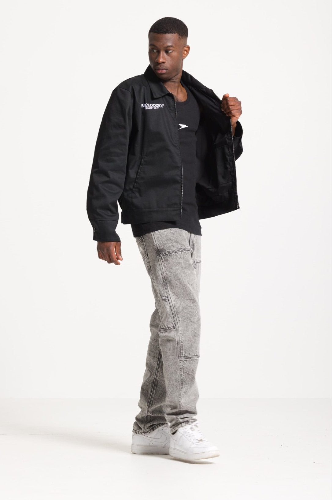 Work Jacket "FOMO" Black - BASEDODICI®