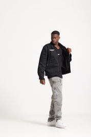 Work Jacket "FOMO" Black - BASEDODICI®