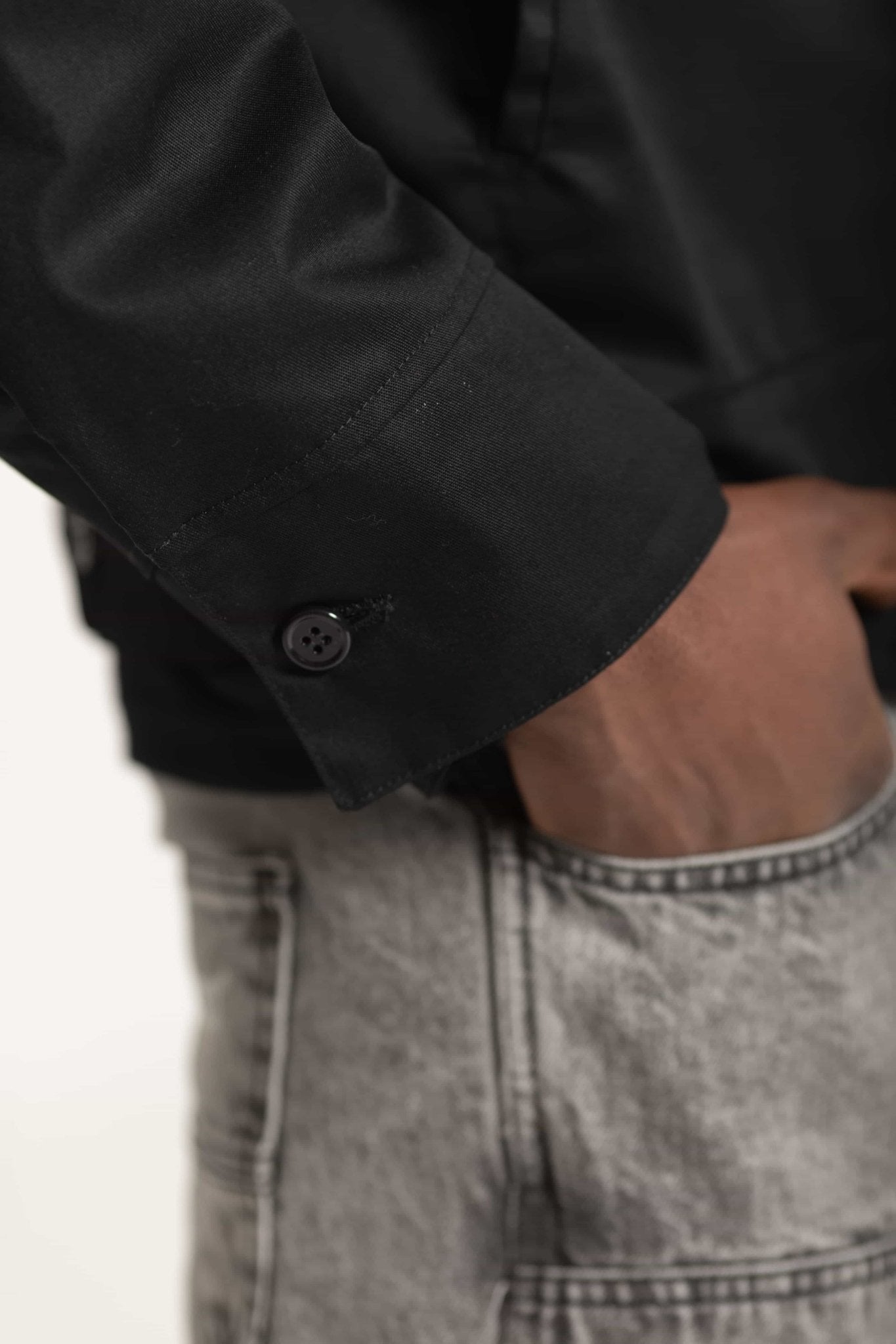 Work Jacket "FOMO" Black - BASEDODICI®
