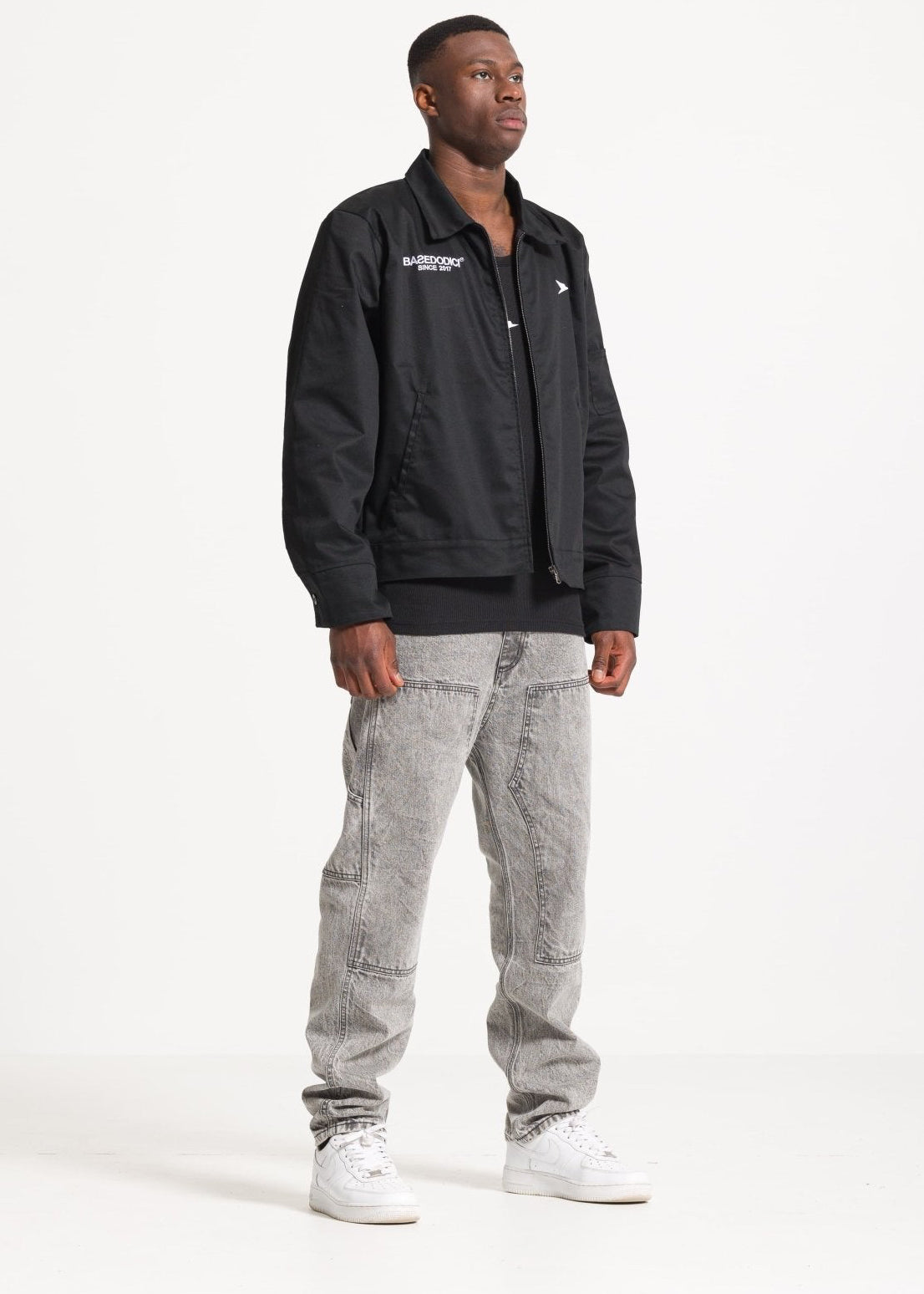 Work Jacket "FOMO" Black - BASEDODICI®