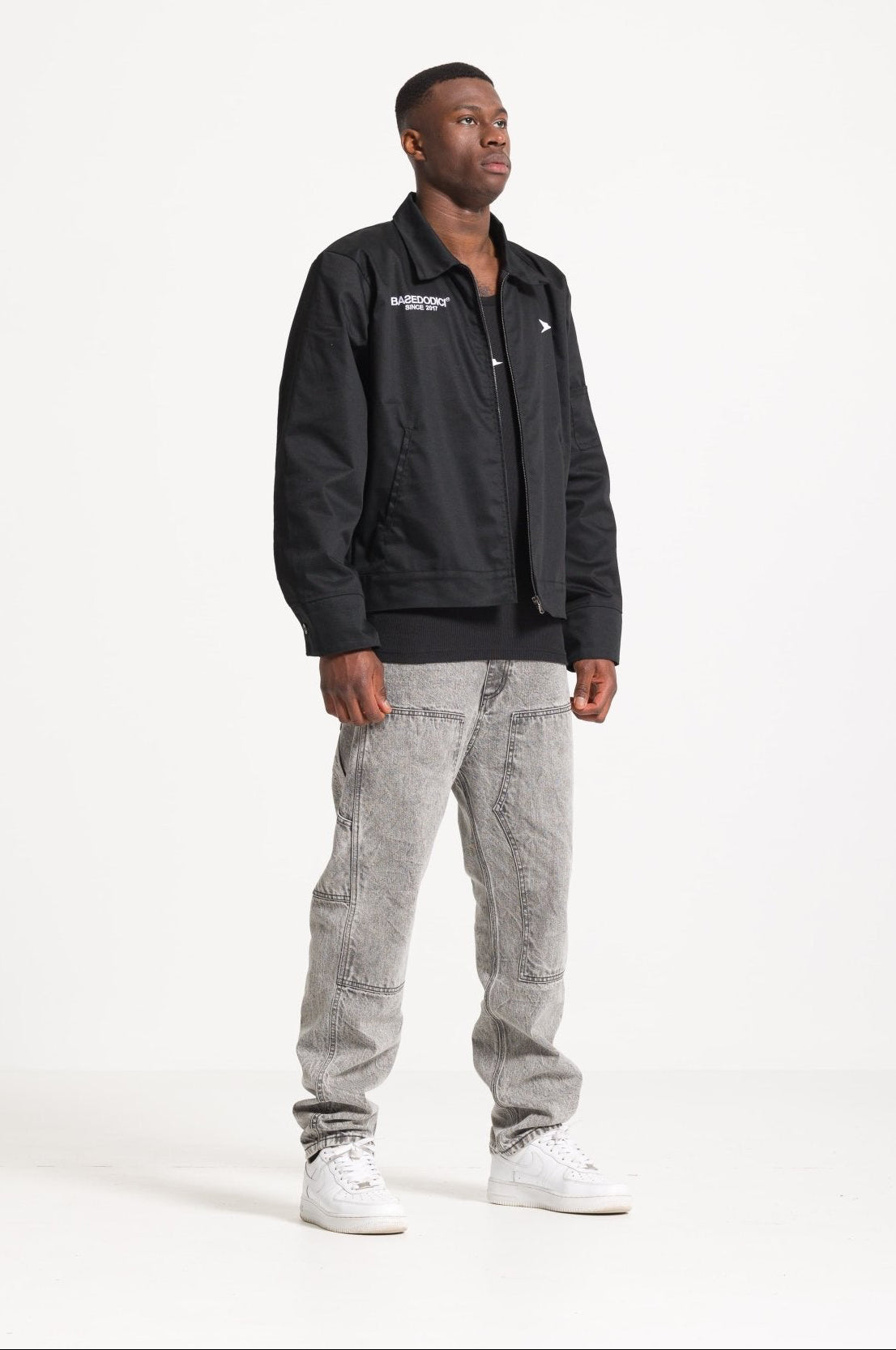 Work Jacket "FOMO" Black - BASEDODICI®