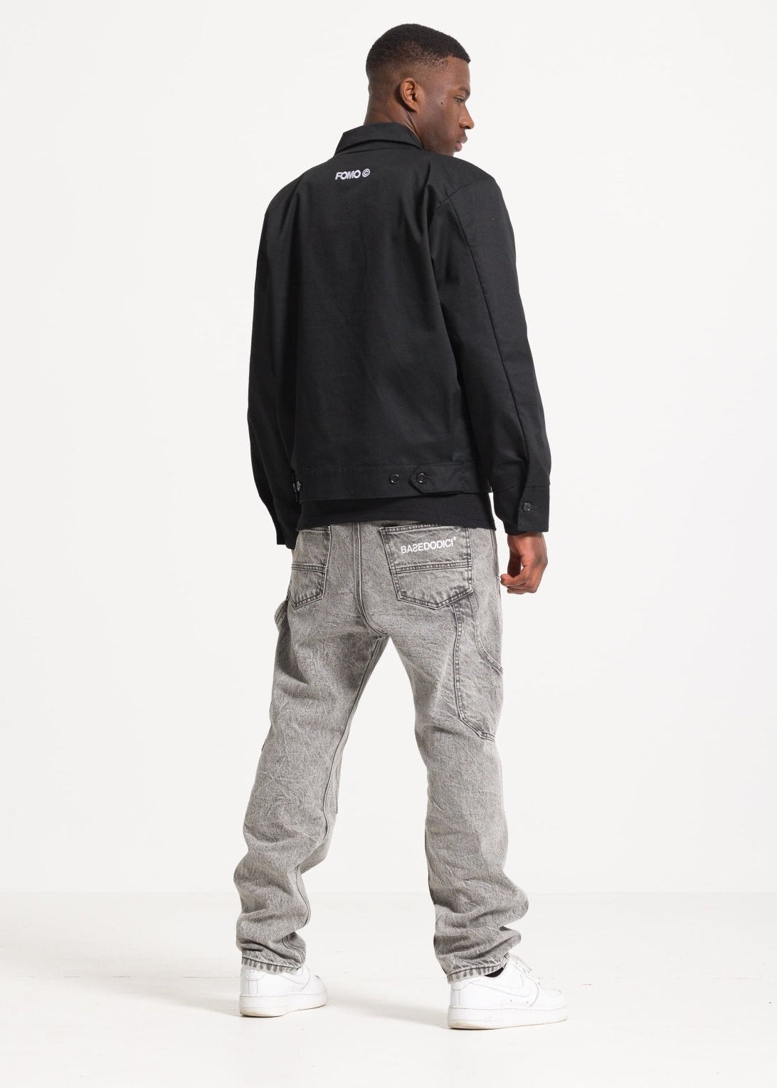 Work Jacket "FOMO" Black - BASEDODICI®