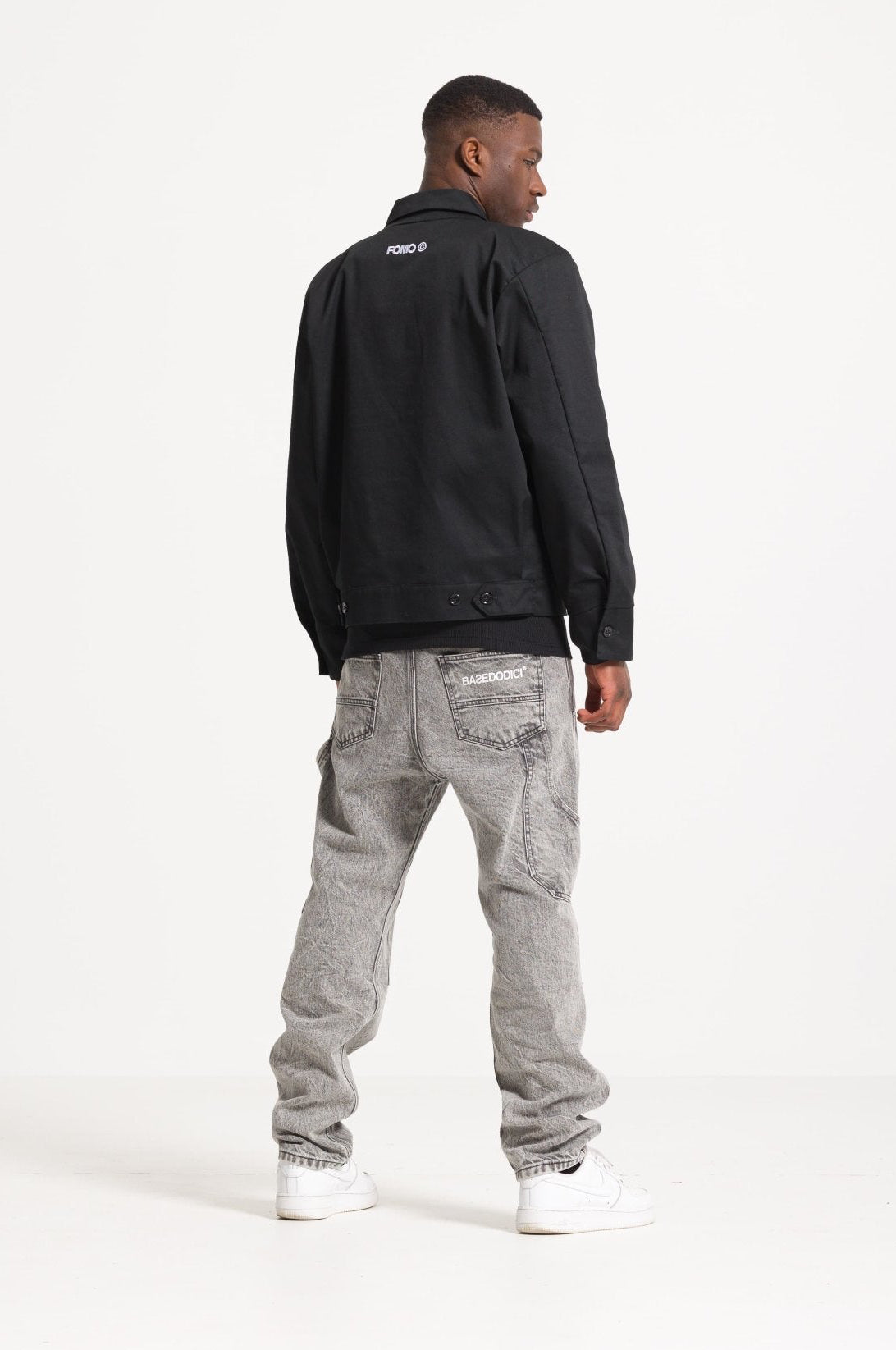 Work Jacket "FOMO" Black - BASEDODICI®