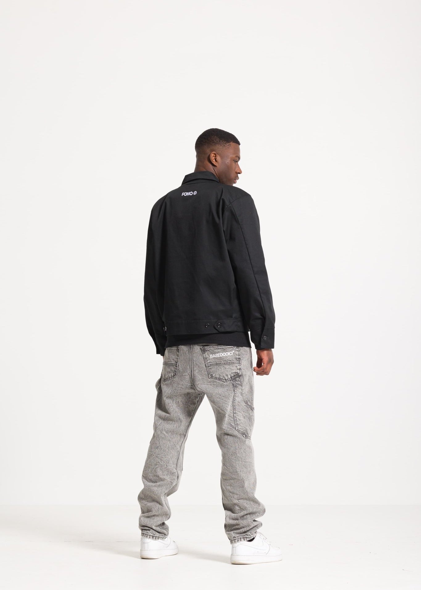 Work Jacket "FOMO" Black - BASEDODICI®