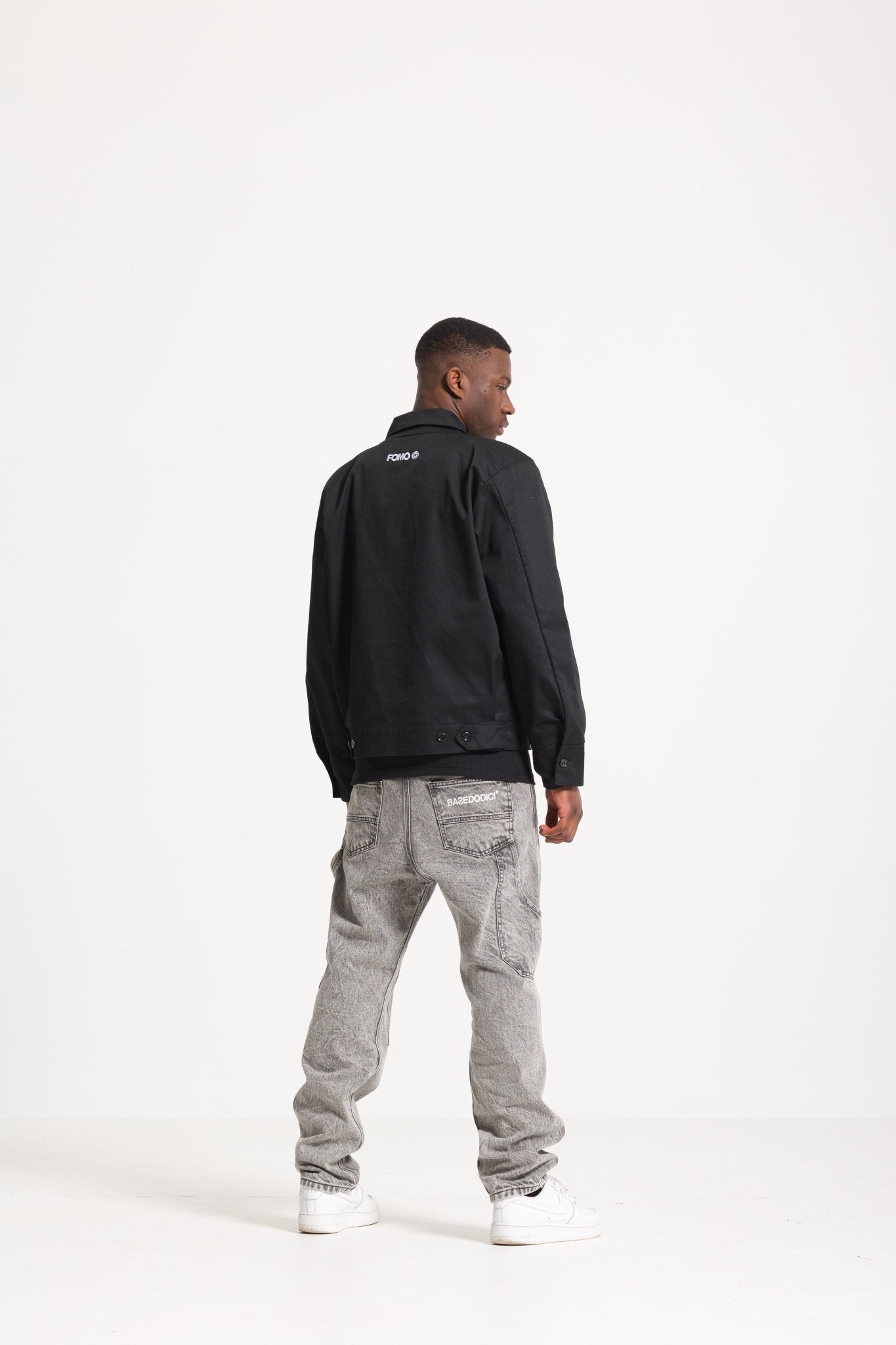 Work Jacket "FOMO" Black - BASEDODICI®