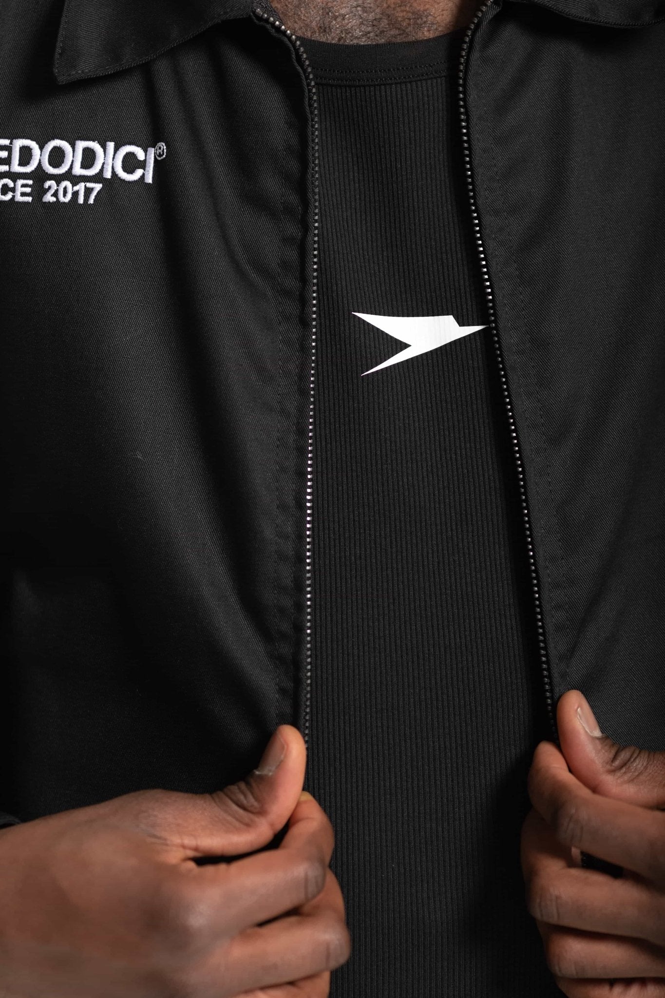 Work Jacket "FOMO" Black - BASEDODICI®