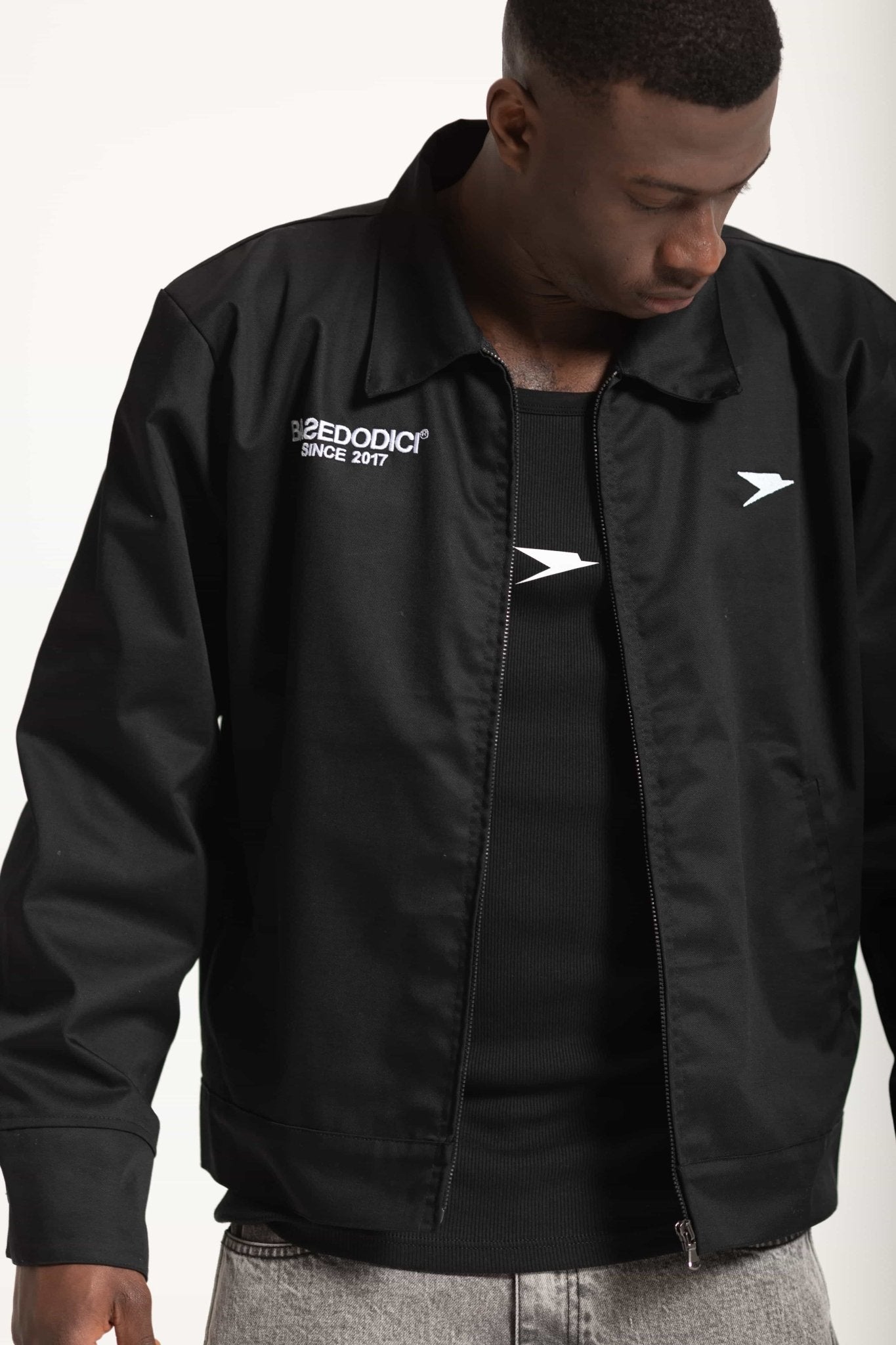 Work Jacket "FOMO" Black - BASEDODICI®